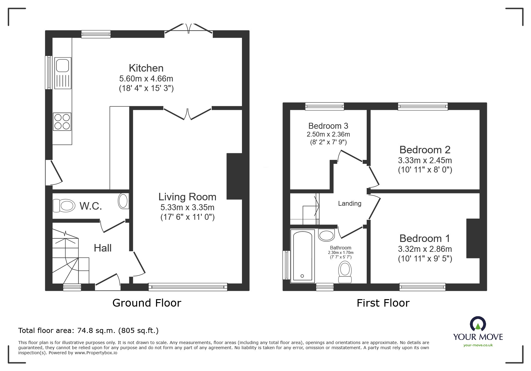 1, Enfield Road, Manchester floorplan