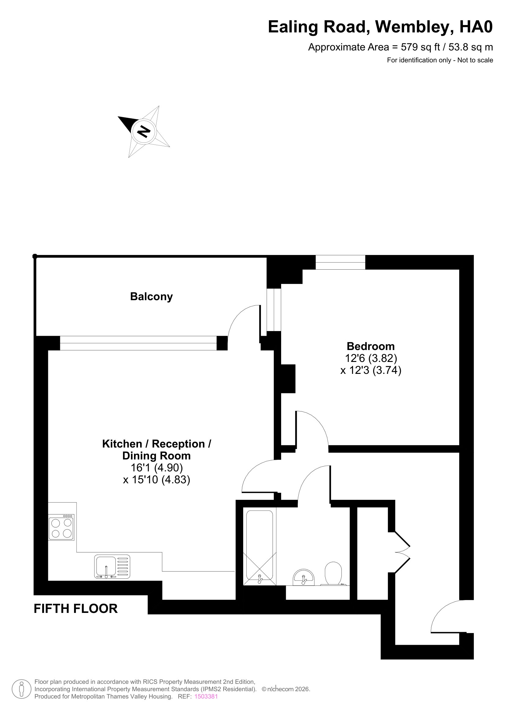 Waterfield House 259 Ealing Road, Wembley floorplan