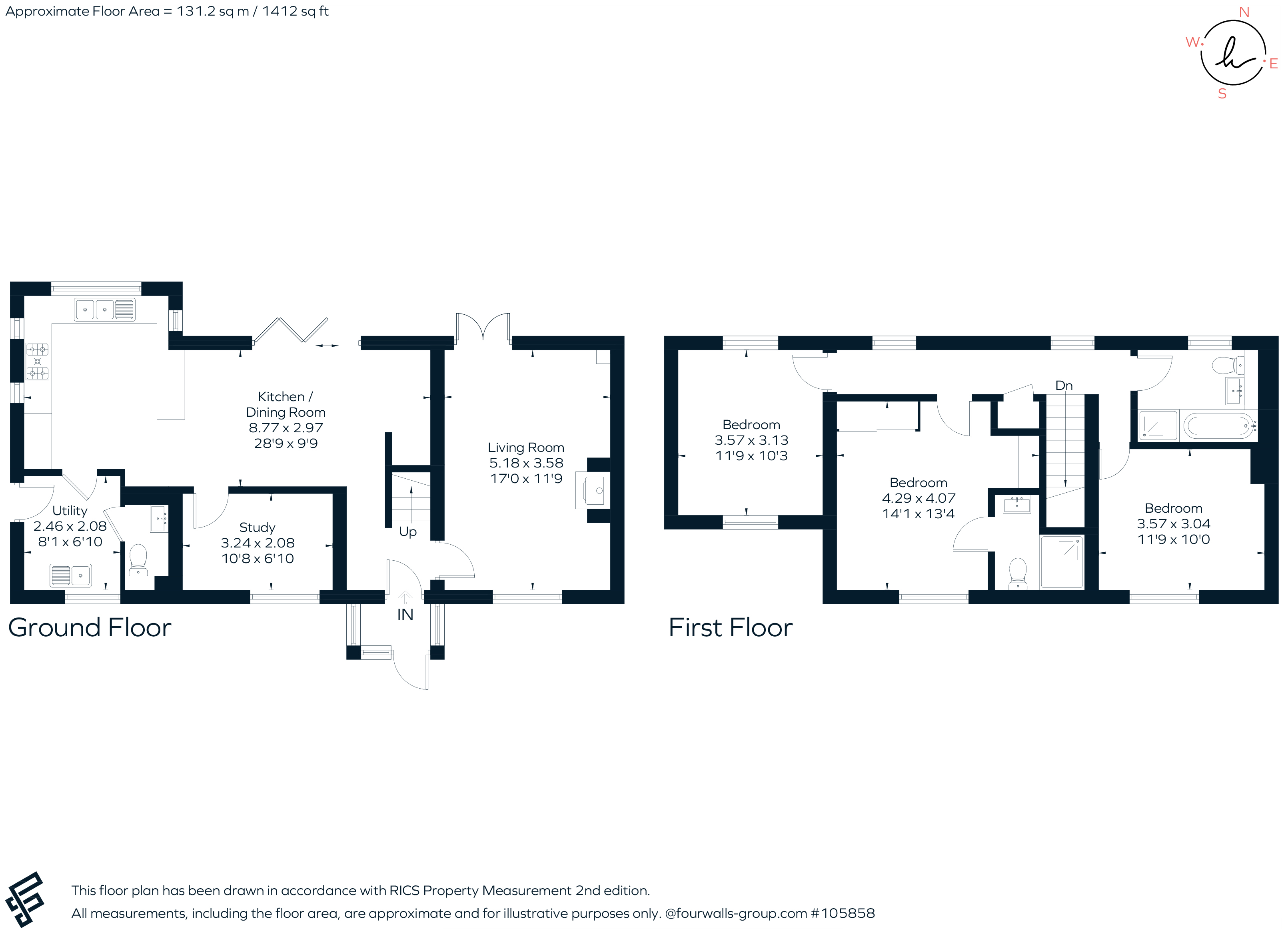 1, Highfield Close, (off Bearley Road), Snitterfield floorplan