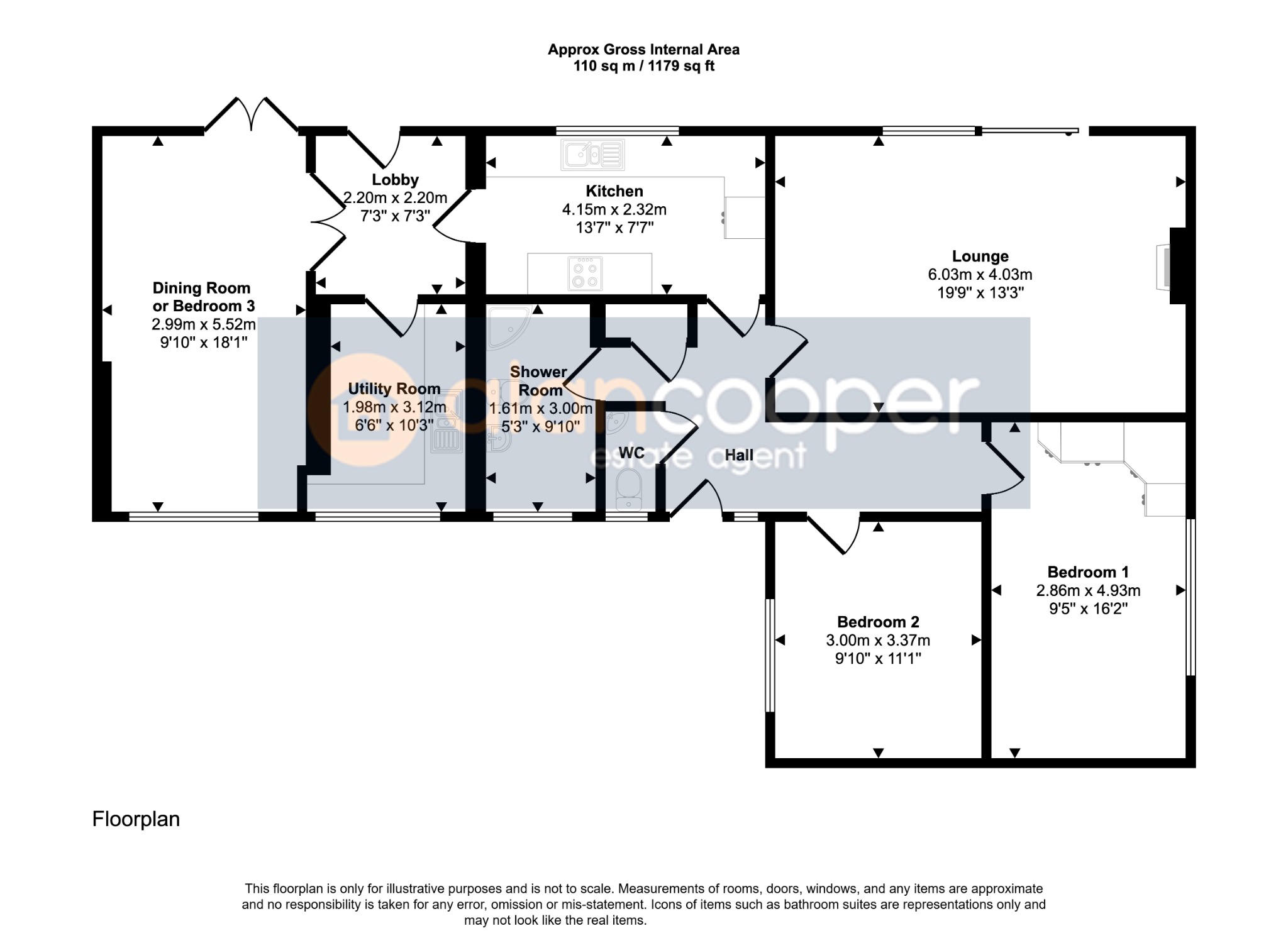 5 Farndon Close, Bulkington, Warwickshire floorplan
