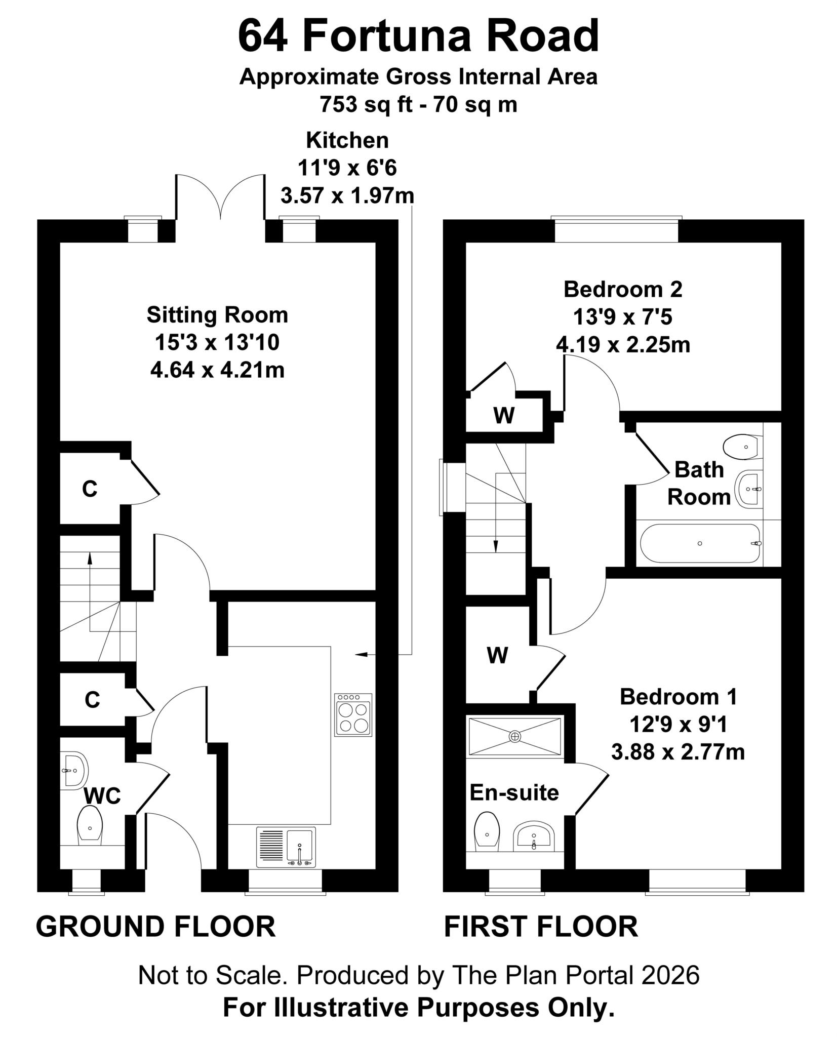 Fortuna Road, Blandford Forum floorplan