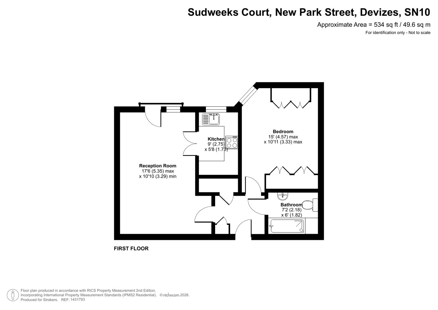 26 Sudweeks Court, New Park Street, Devizes floorplan
