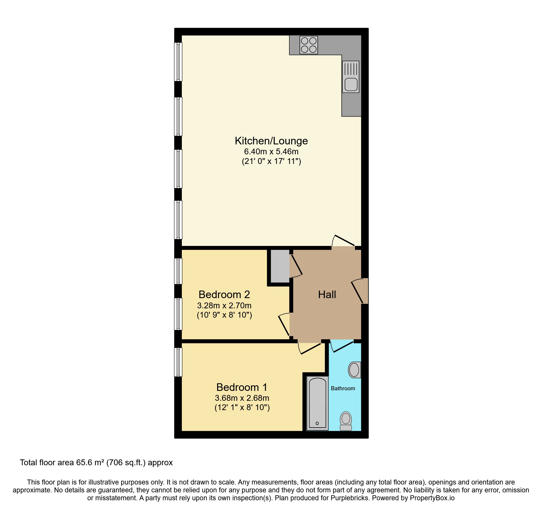 Flat 49/Waterside Place, Castle Street, Taunton floorplan