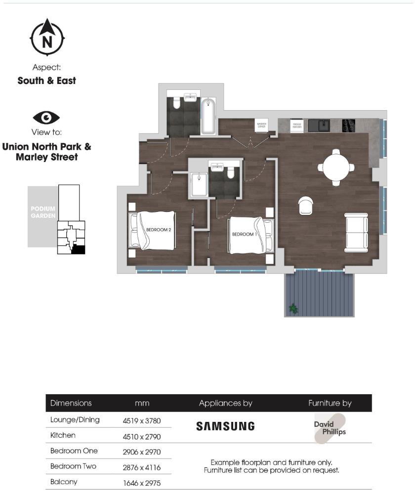 Solar, 3 Marley Street London, Wembley Park floorplan