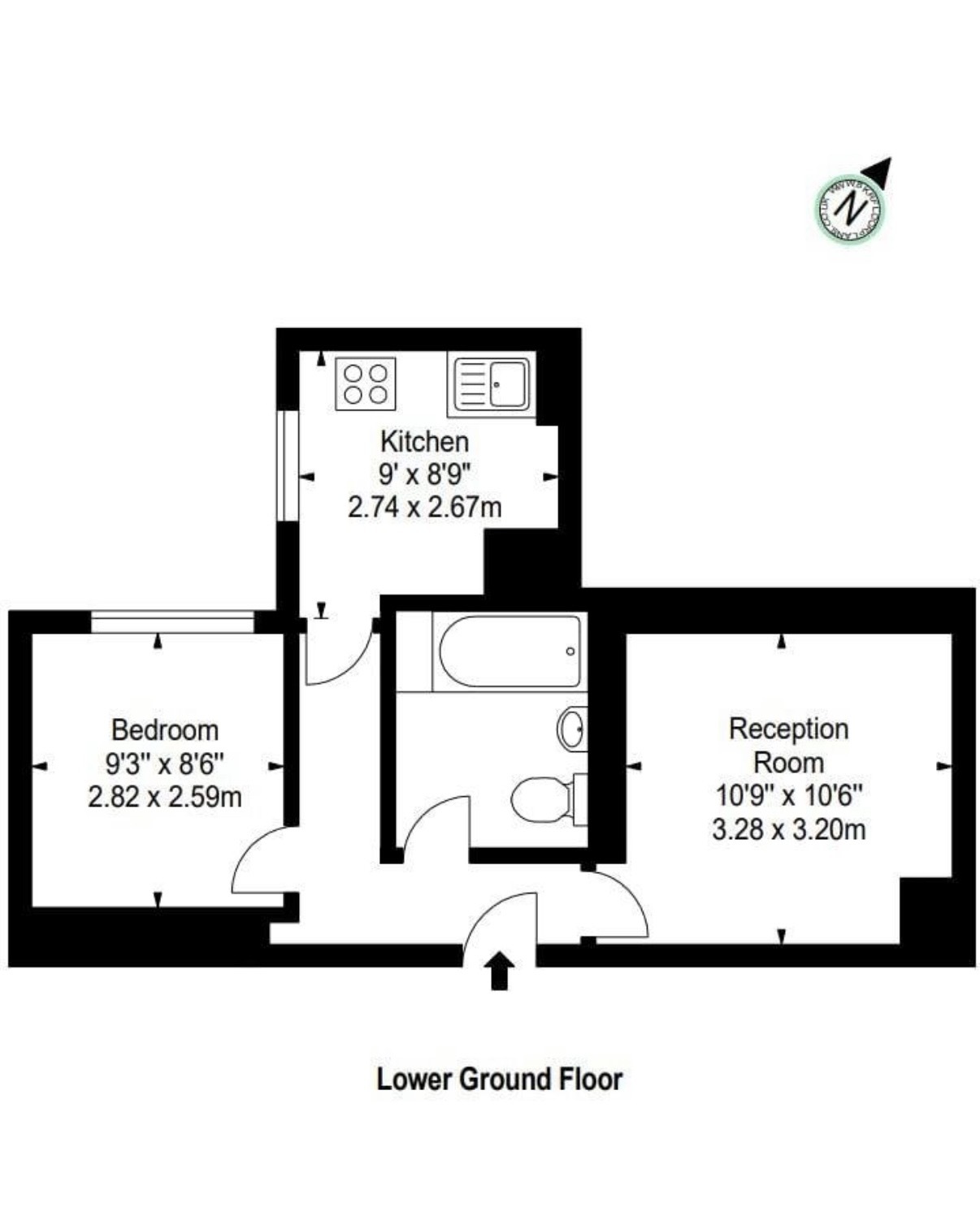 B2 Garden House,, Kensington Gardens Square, London floorplan