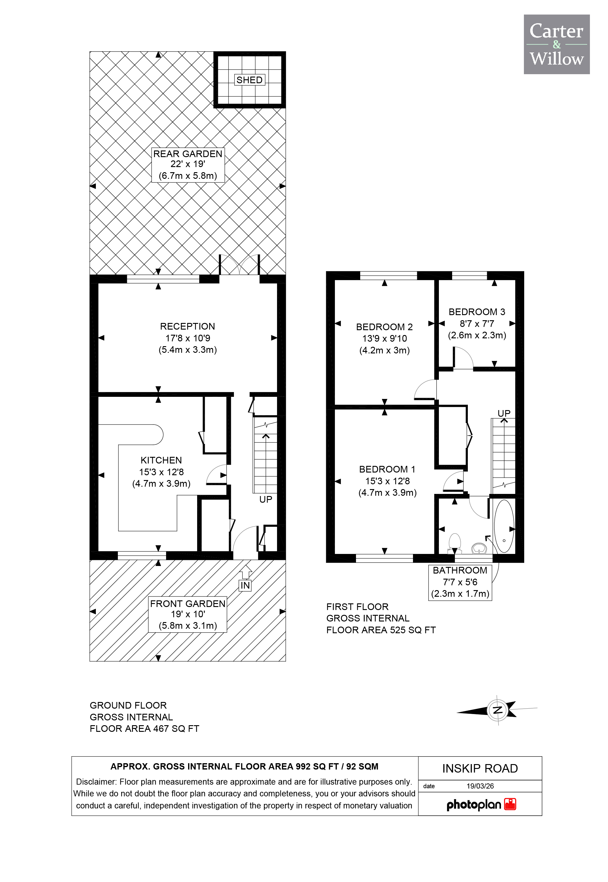 56, Inskip Road, Dagenham floorplan