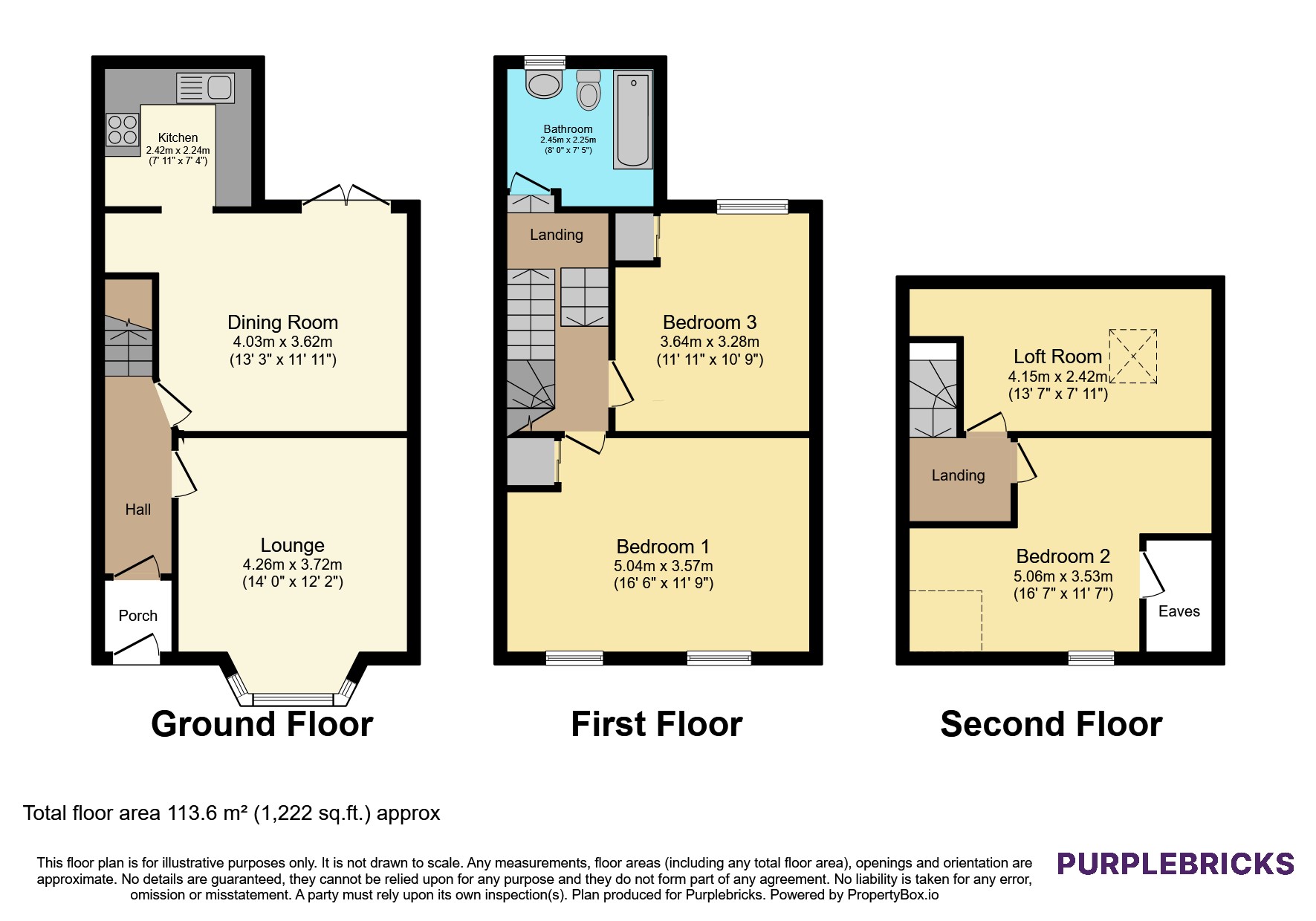 13, Hill Street, Blackpool floorplan