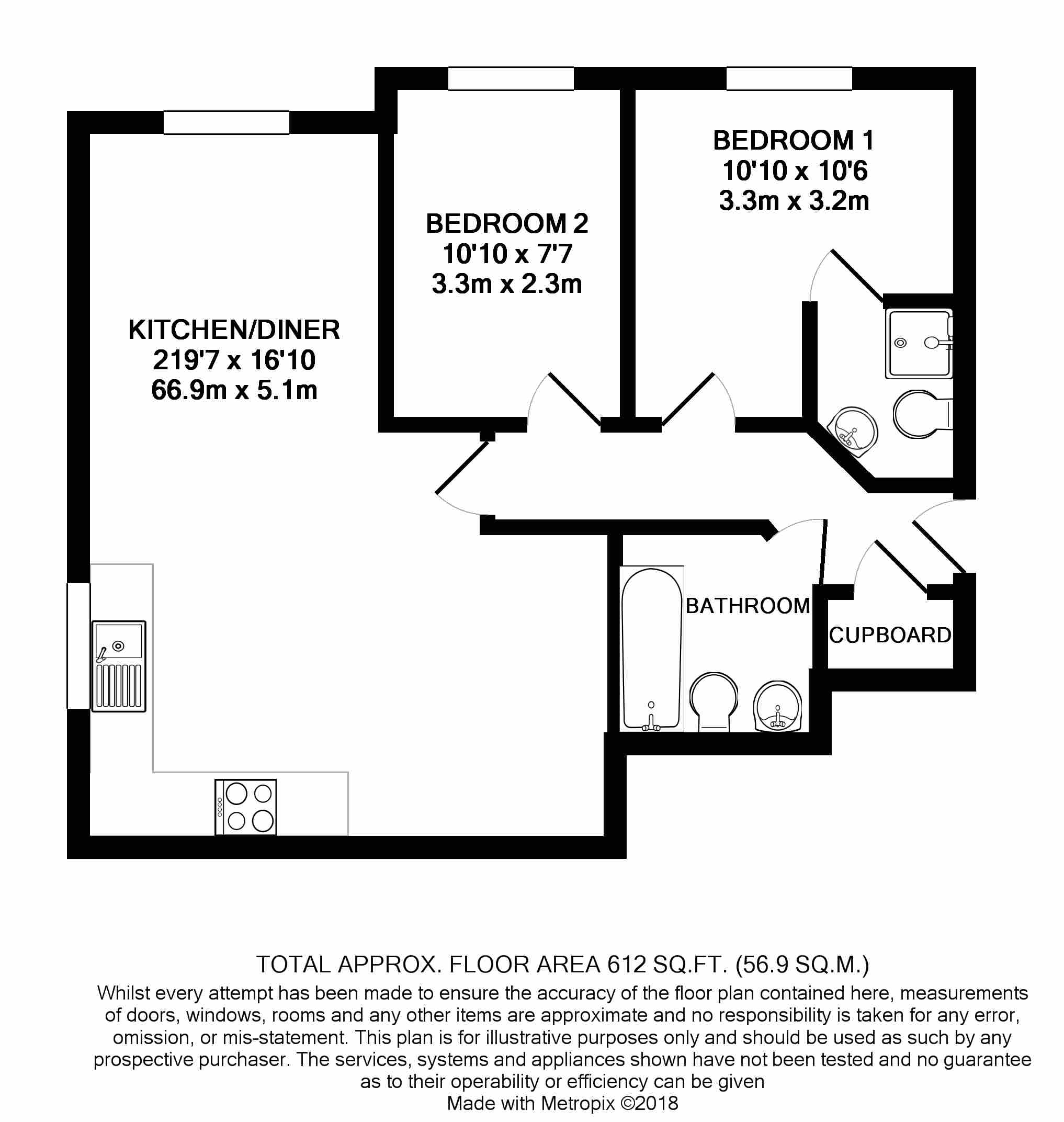 12, 22, Rotary Way, Crewe floorplan