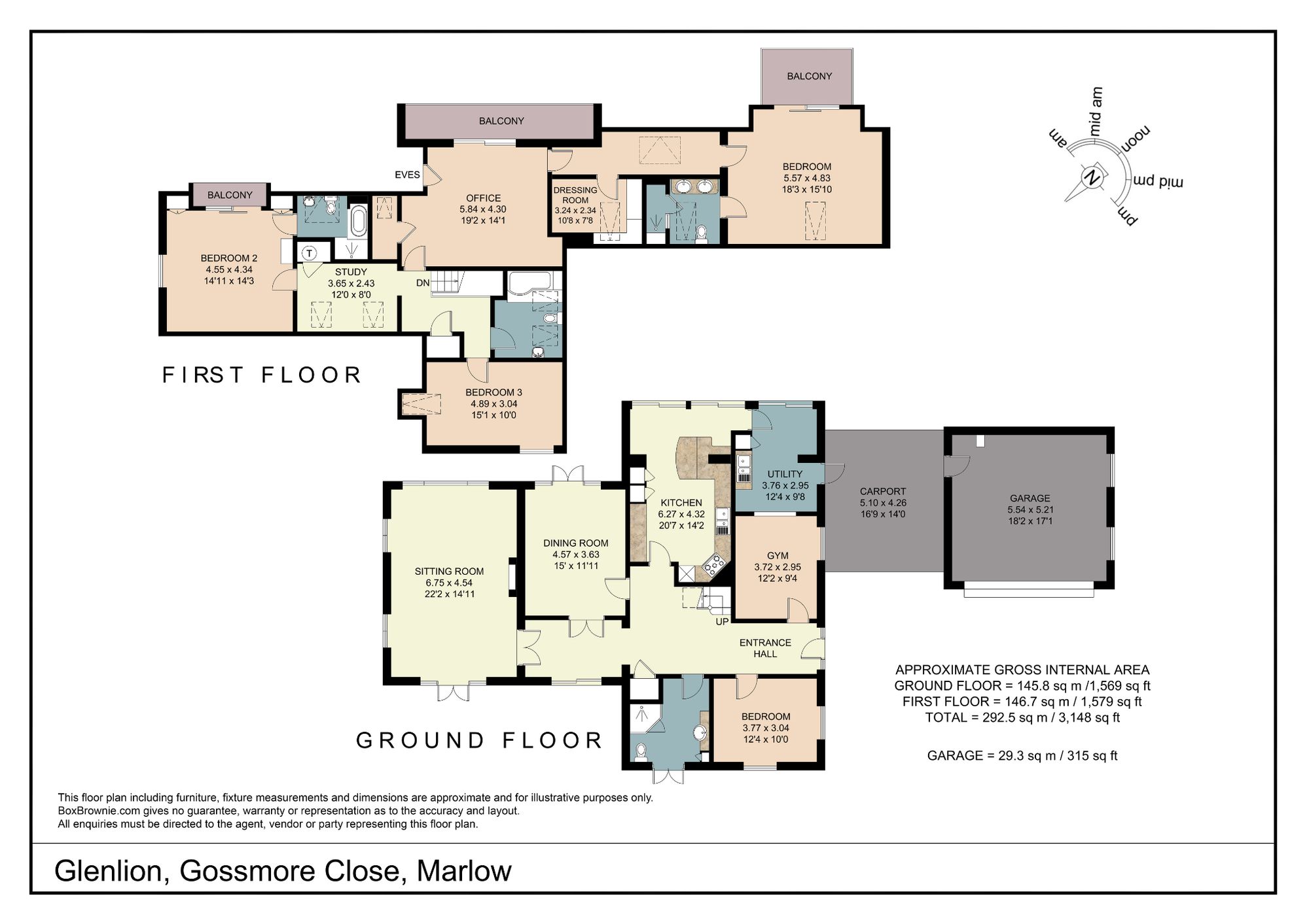 Glenlion Gossmore Close, Marlow floorplan