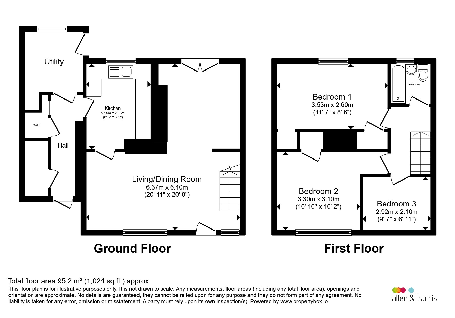 4, Ael Y Bryn, Pontypridd floorplan