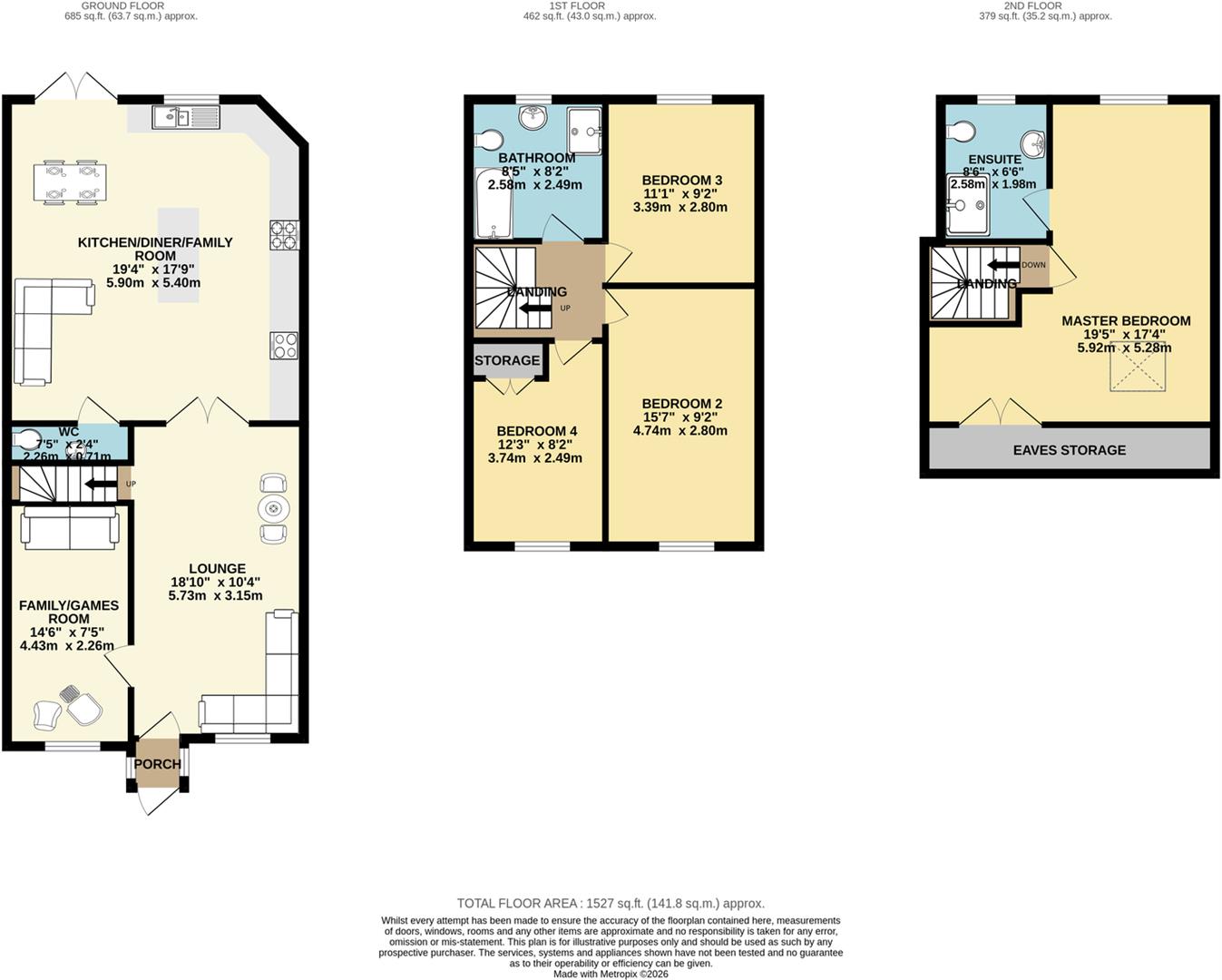 12, Queens Road, Sale floorplan