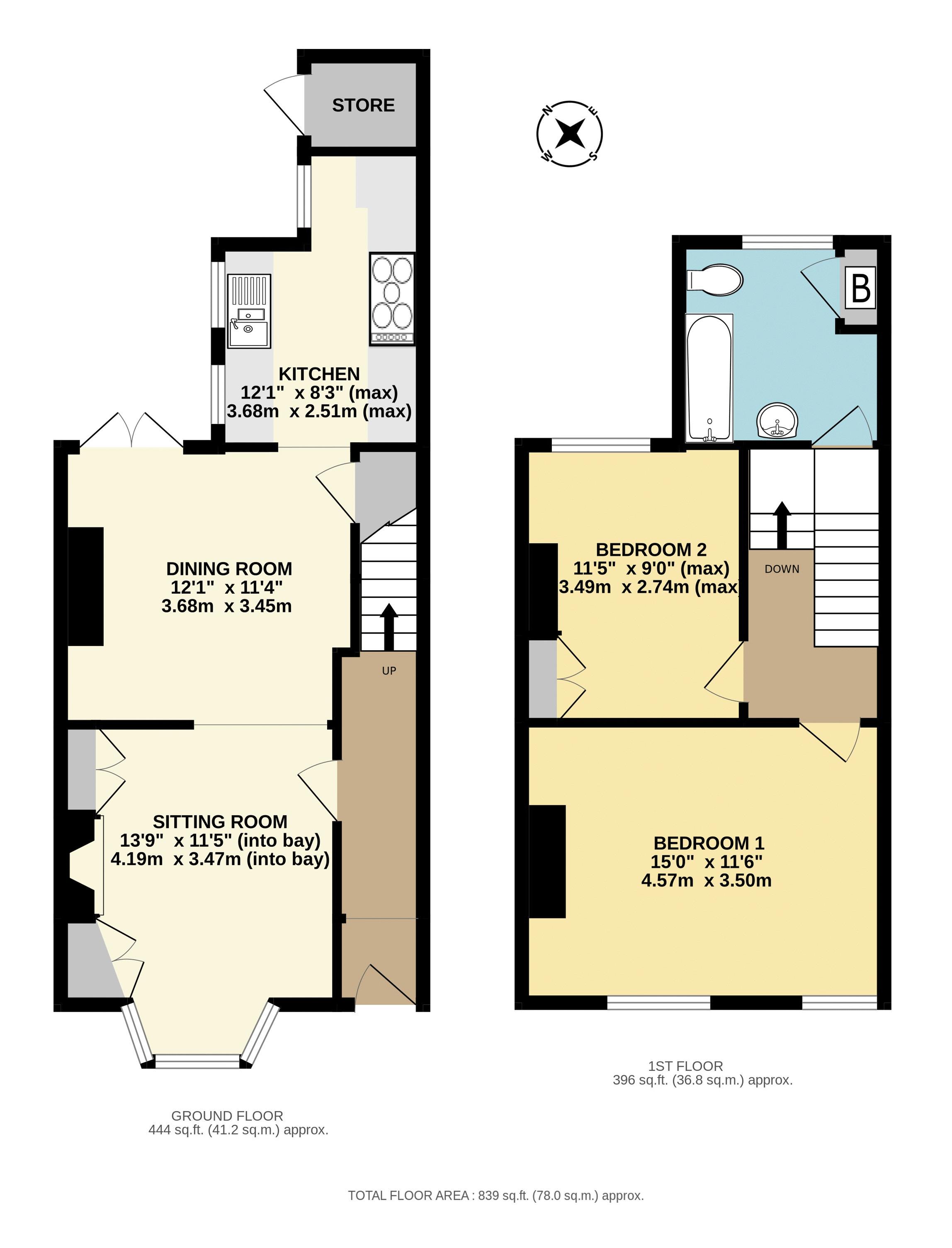 13, Ashfield, Forton Road, Chard floorplan