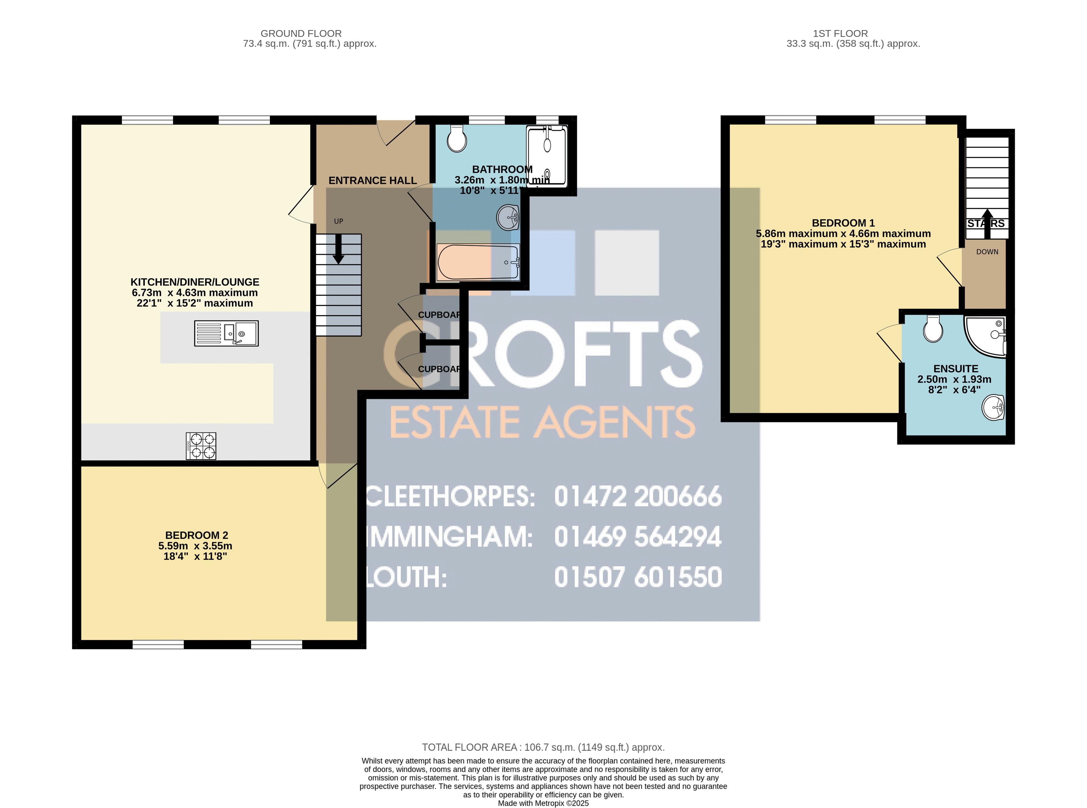 2 Old Chapel Mews, Ramsgate Road, Louth floorplan