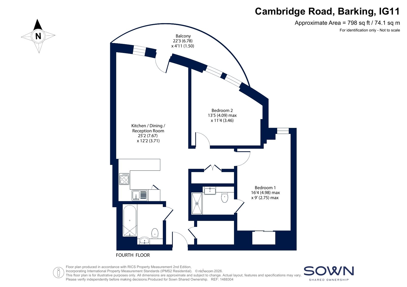 16-48 Cambridge Road, Barking floorplan