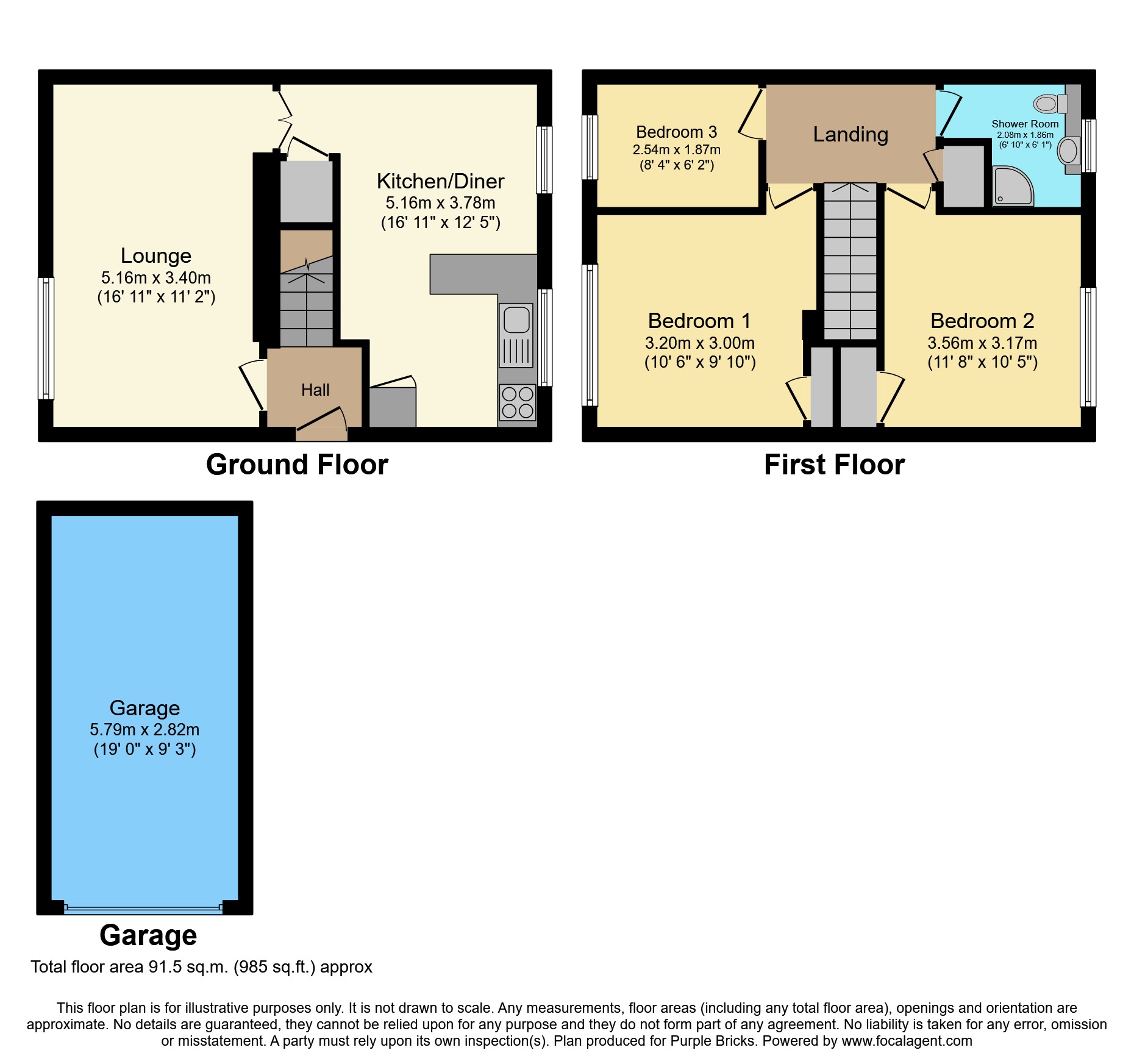 Elliotts Lane, Codsall, Wolverhampton WV8, 3 bedroom semidetached