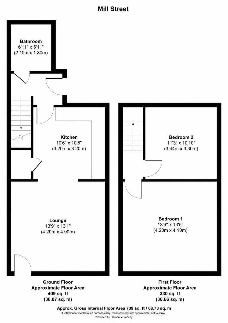 14, Mill Street, Pontefract floorplan