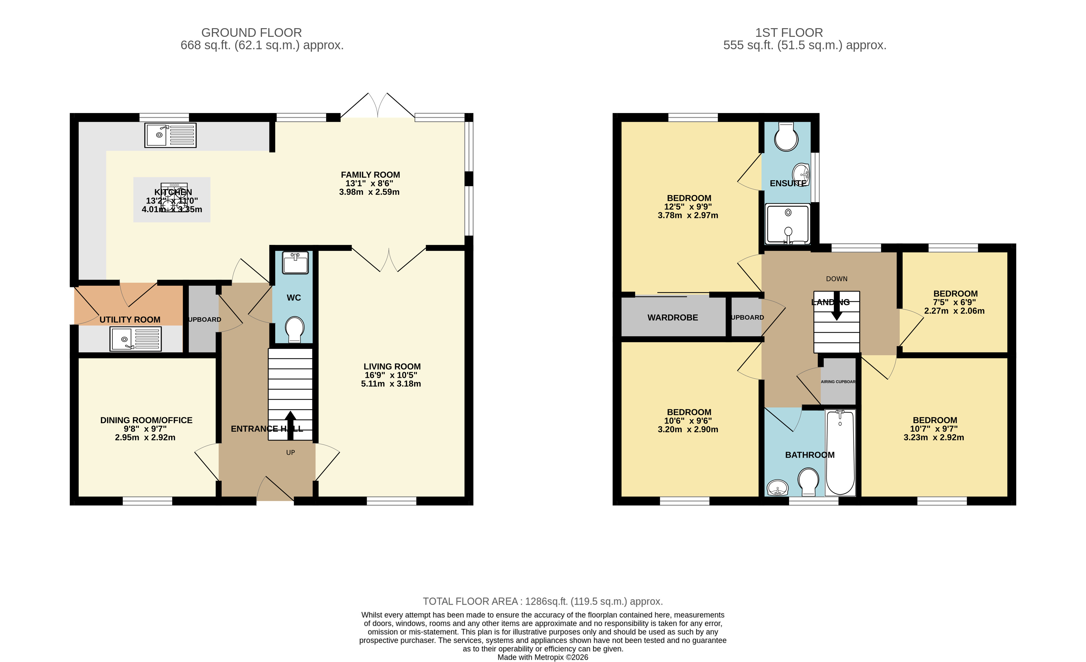 18, Roman Place, Westbury floorplan