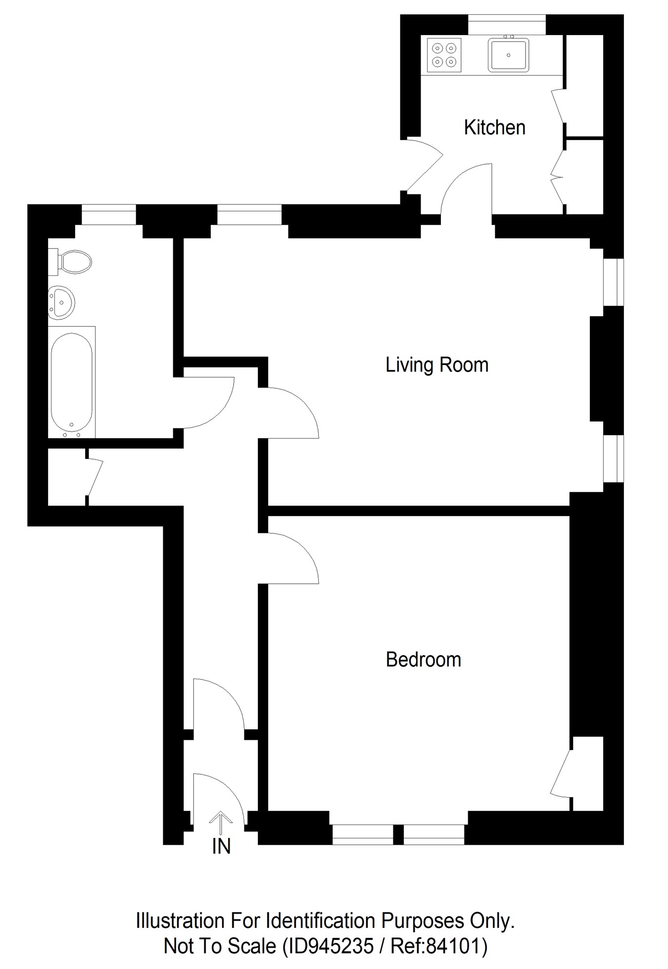 Hill Street, Dysart, Kirkcaldy KY1, 1 bedroom flat for sale 64197203