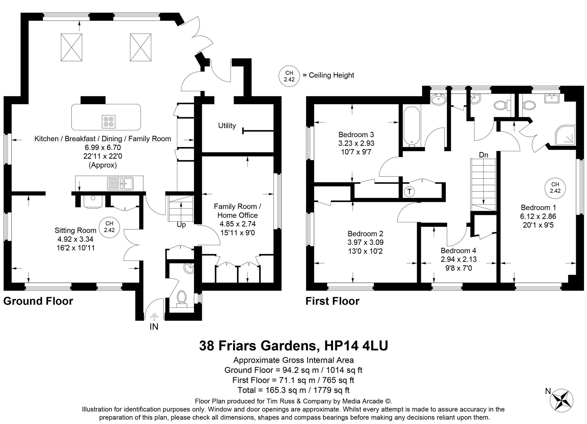 38 Friars Gardens, High Wycombe floorplan