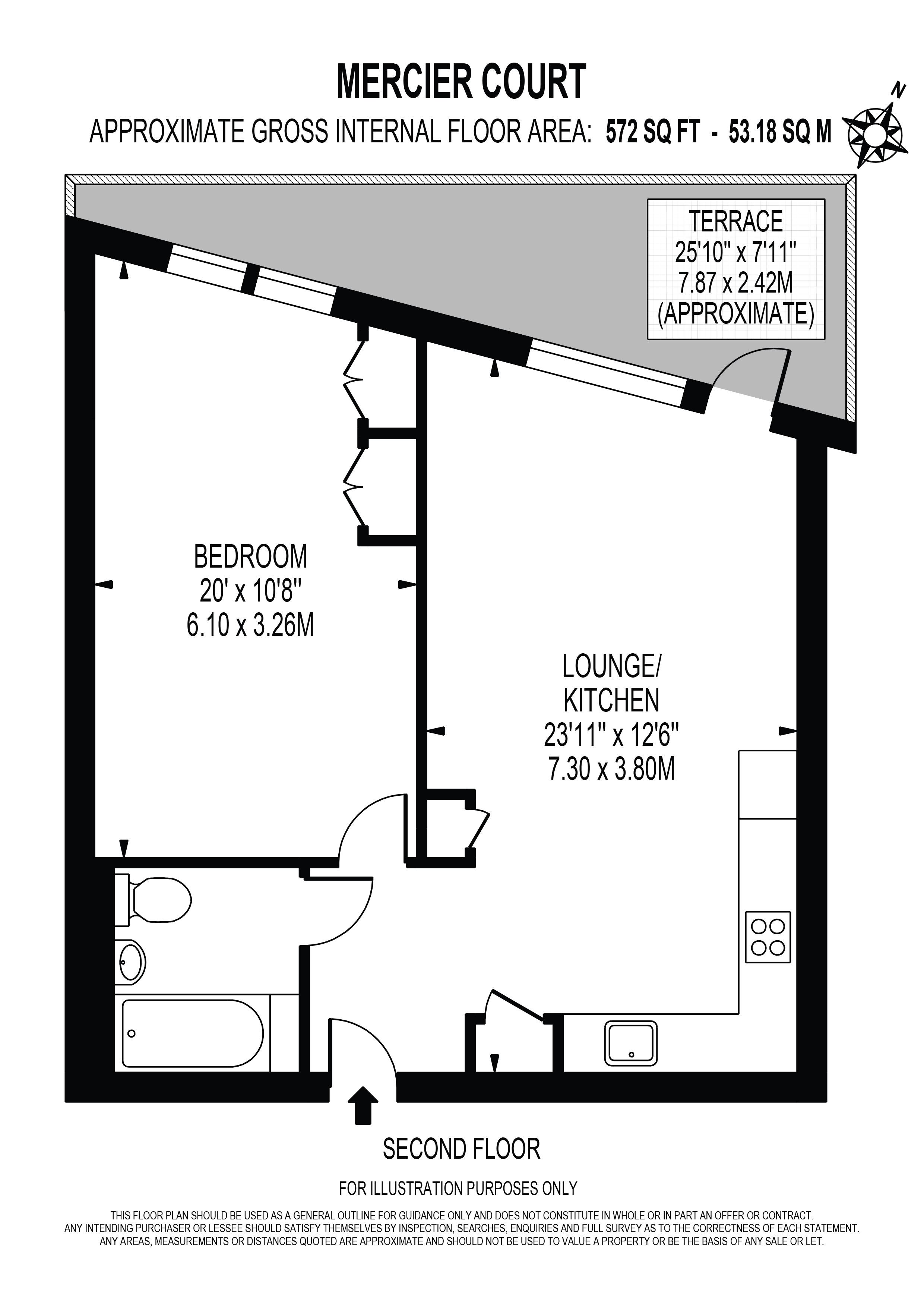 1 Bedrooms Flat to rent in Mercier Court, Royal Wharf, London E16