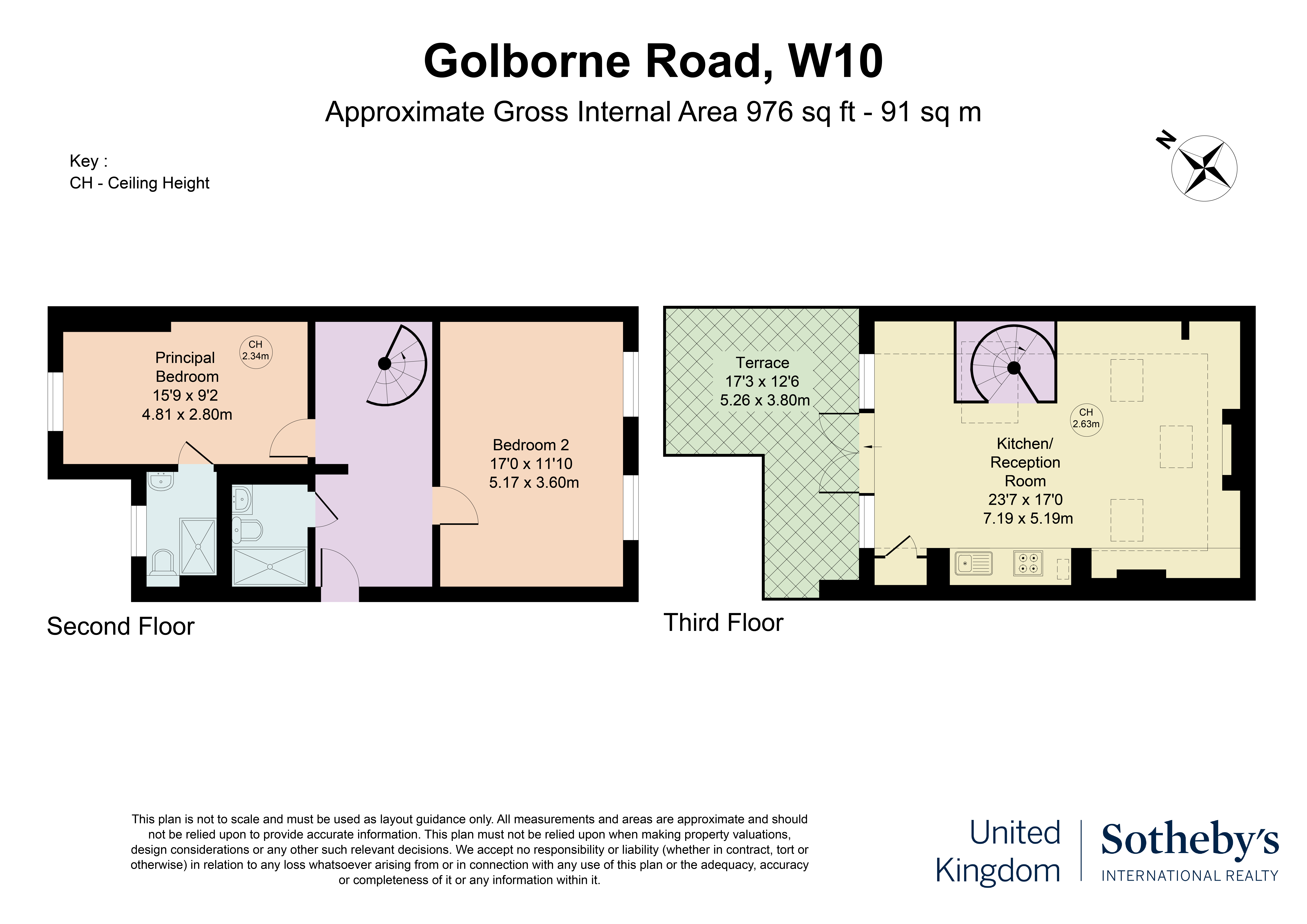 First, Second and Third Floor Flat, Golborne Road, London floorplan
