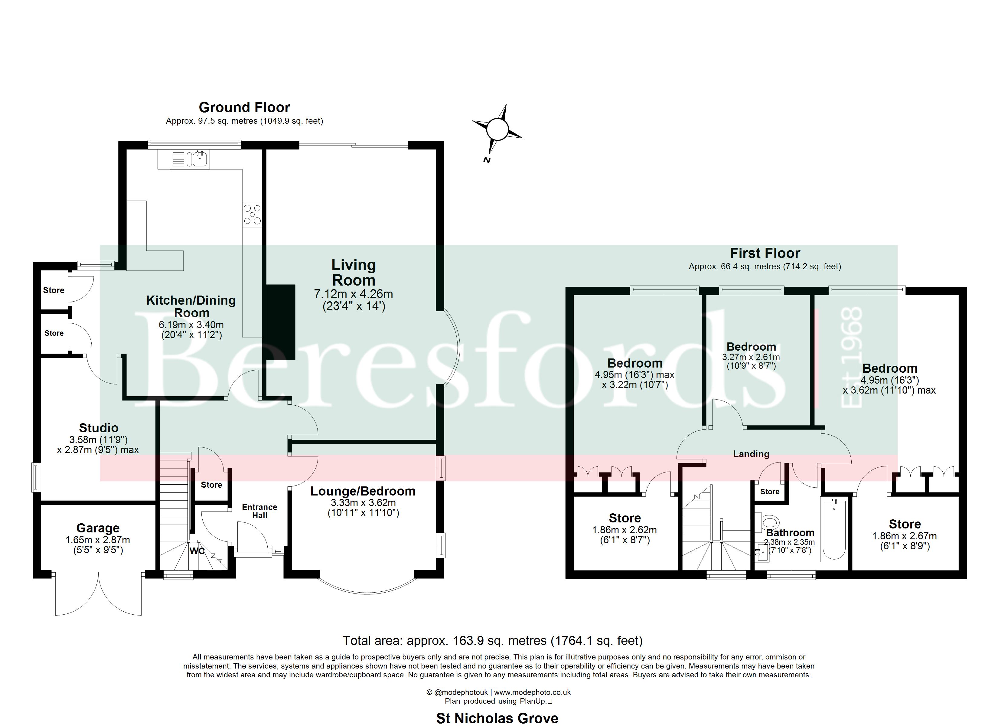3, St. Nicholas Grove, Brentwood floorplan