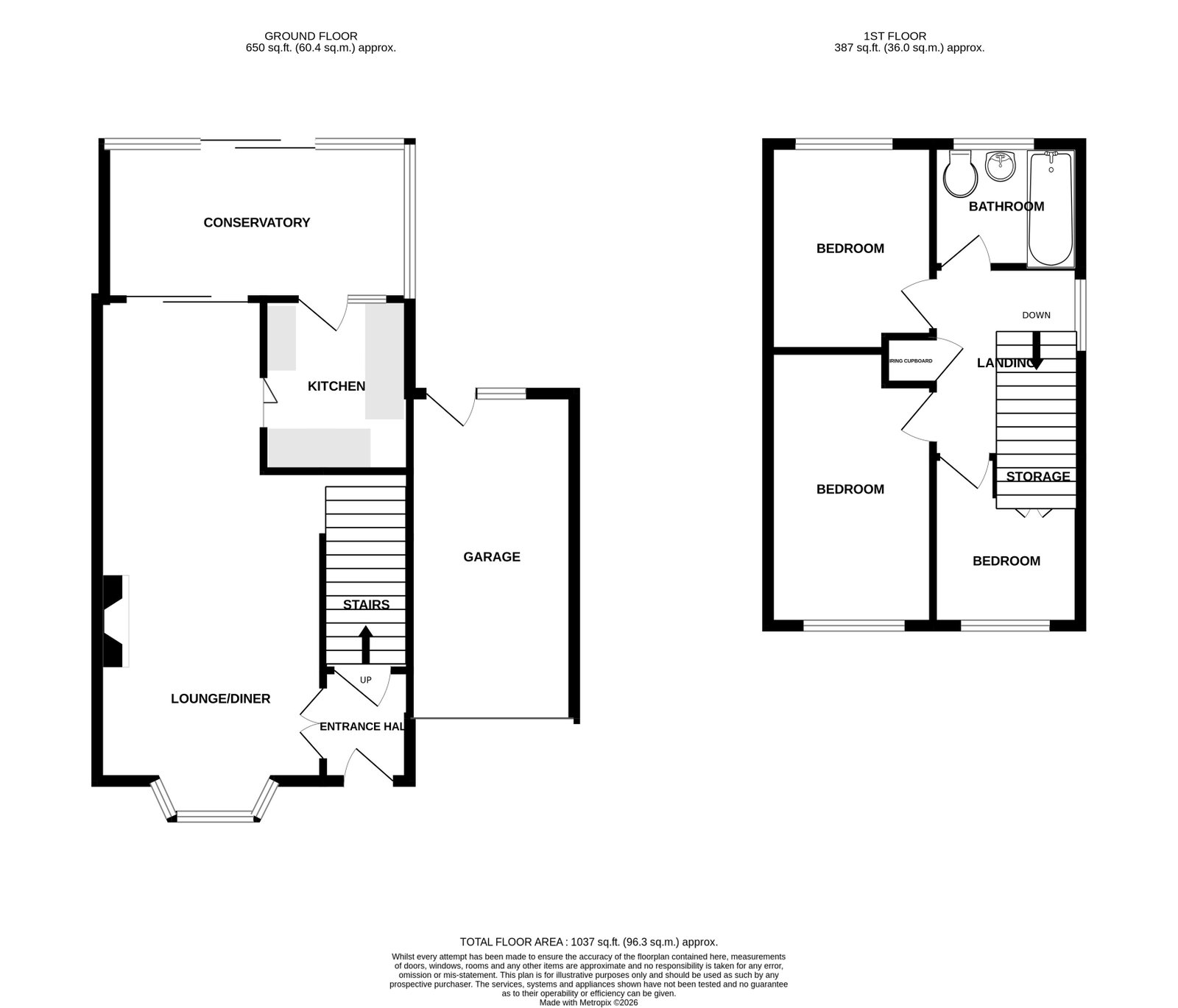 The Copse, Exmouth floorplan