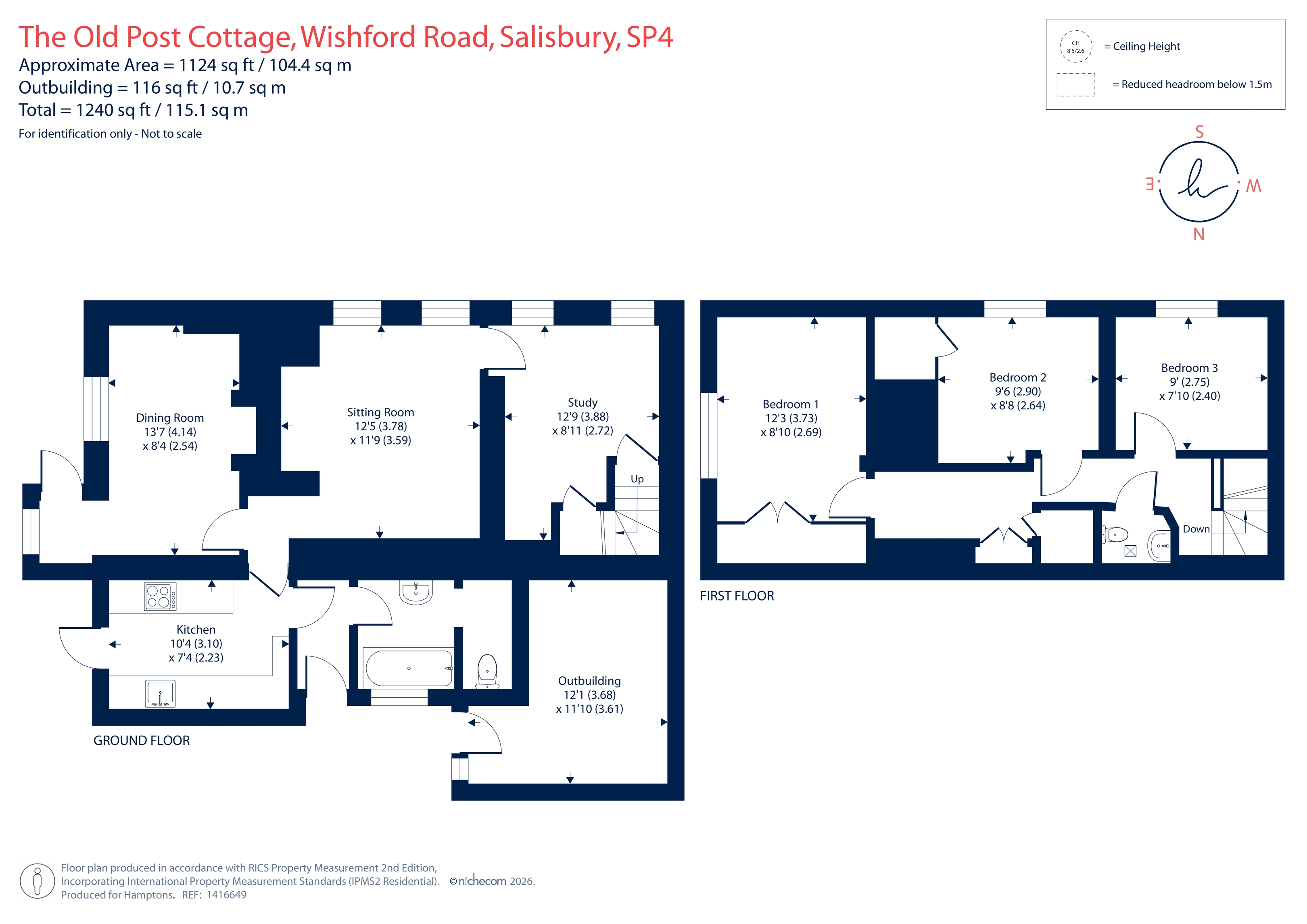 The Old Post Cottage, Wishford Road, Salisbury floorplan