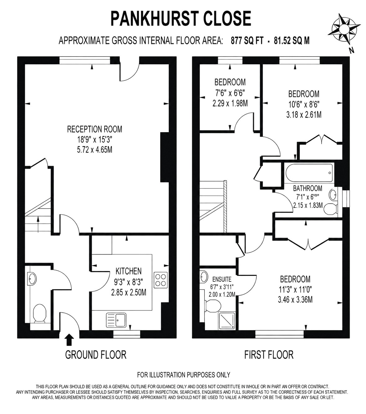 6, Pankhurst Close, Greater London floorplan