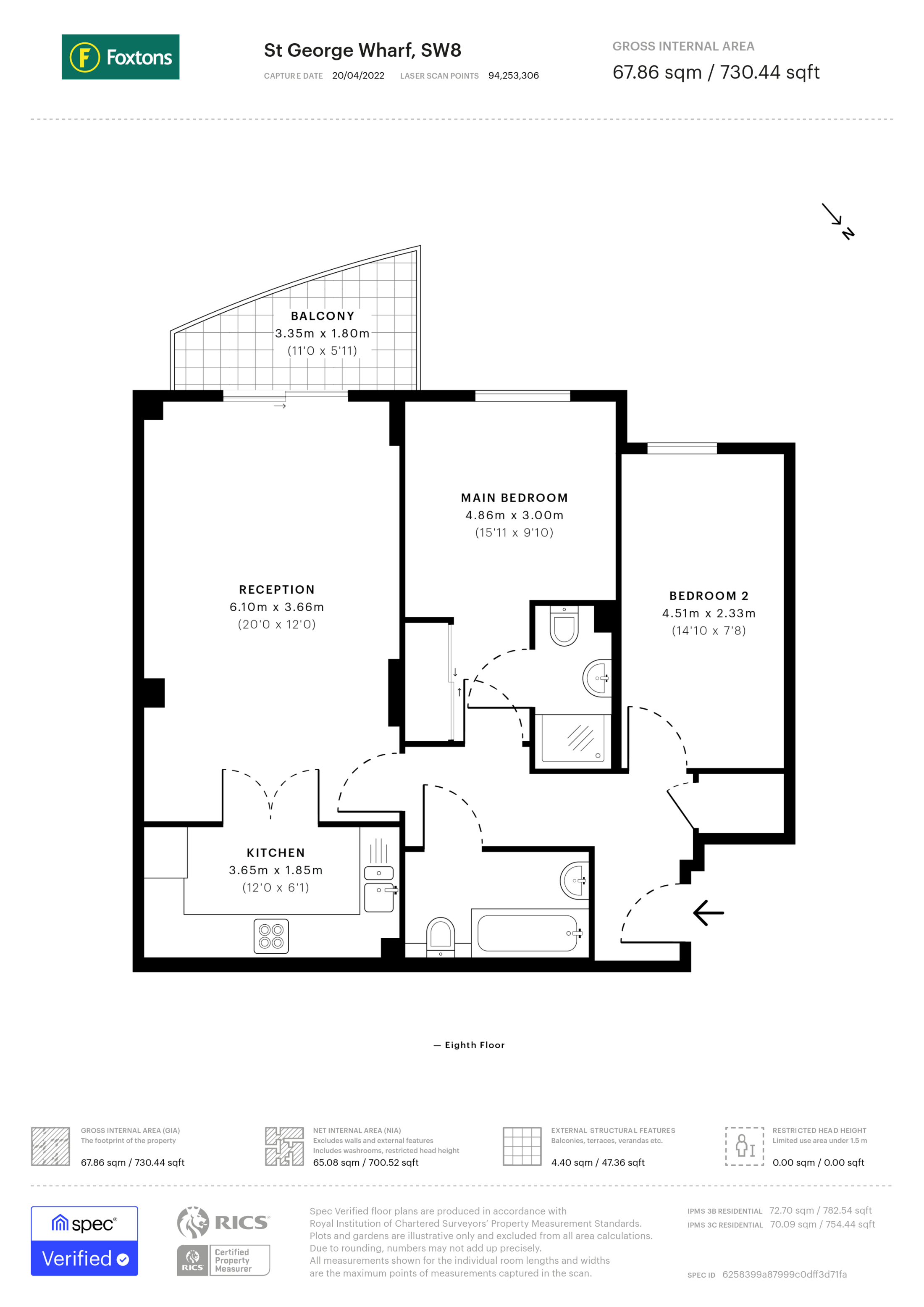 St George Wharf, Vauxhall floorplan