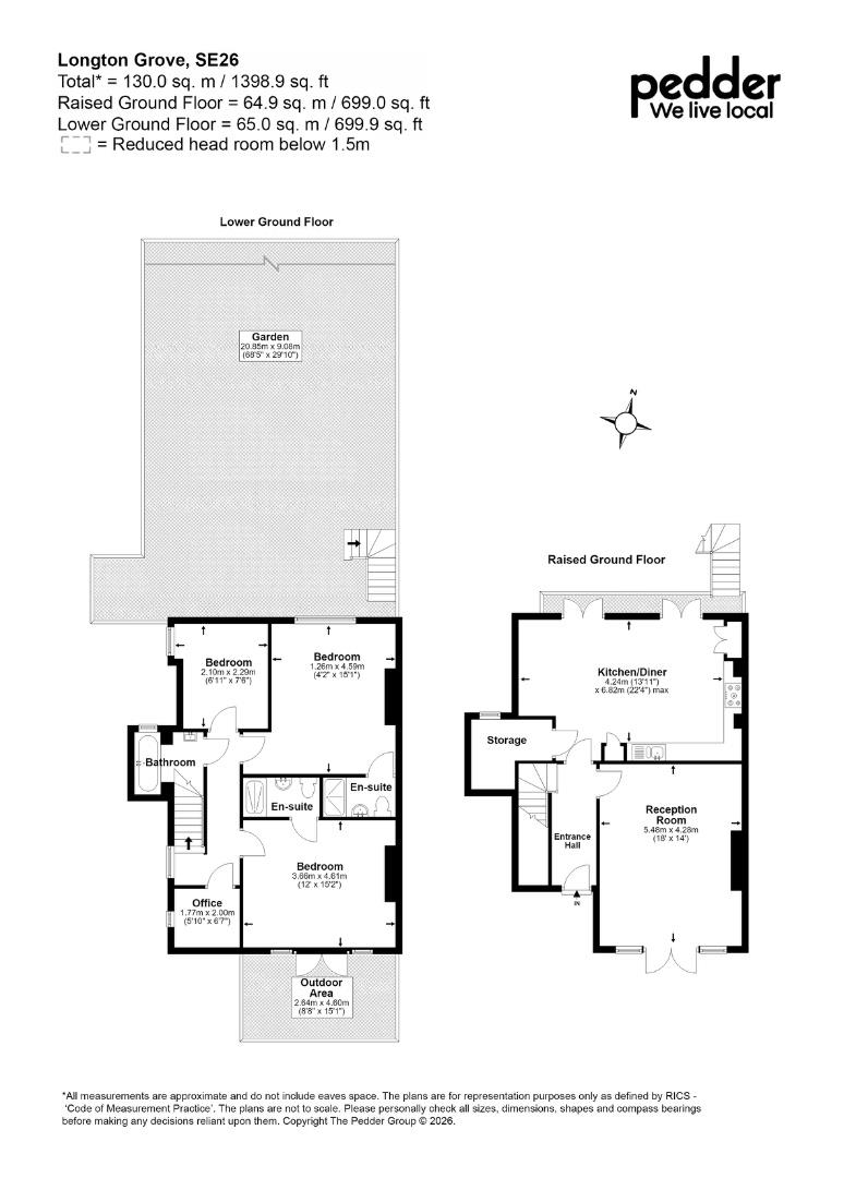 24A, Longton Grove, London floorplan