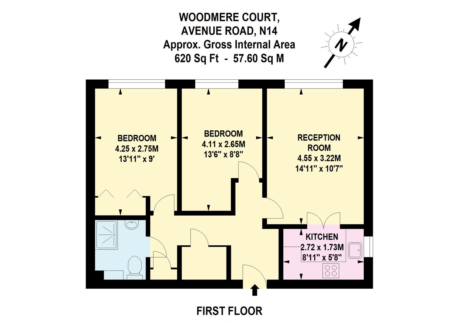 38 Woodmere Court, 7, Avenue Road, London floorplan