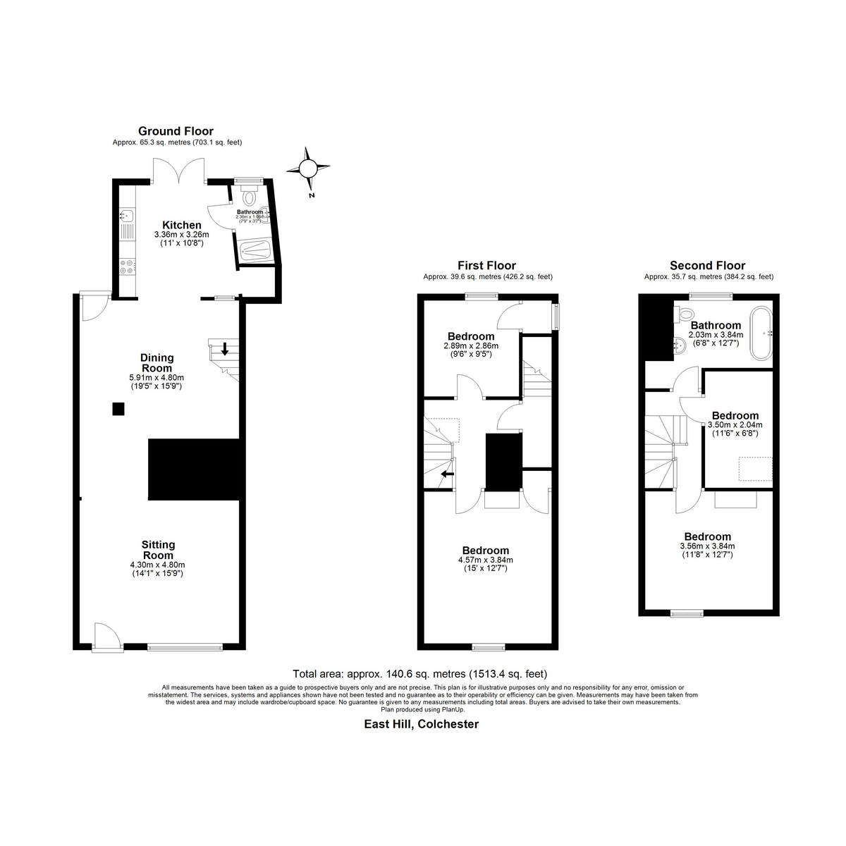 48, East Hill, Colchester floorplan