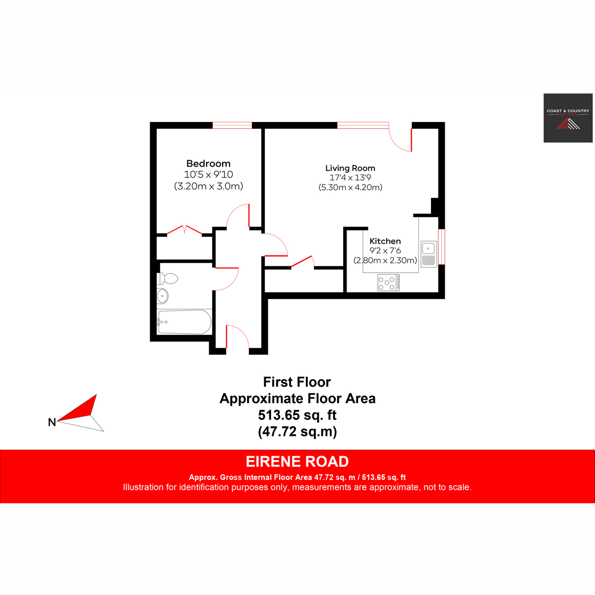 6, Drake House, Worthing floorplan