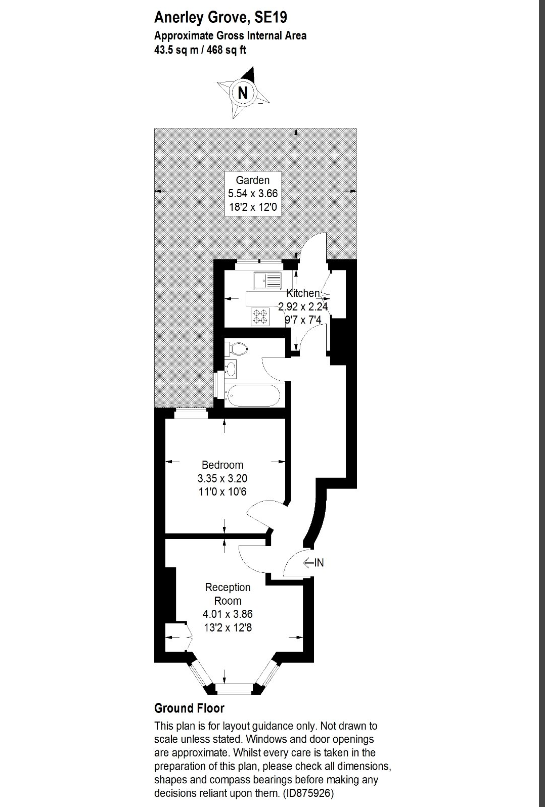 24A, Anerley Grove, London floorplan