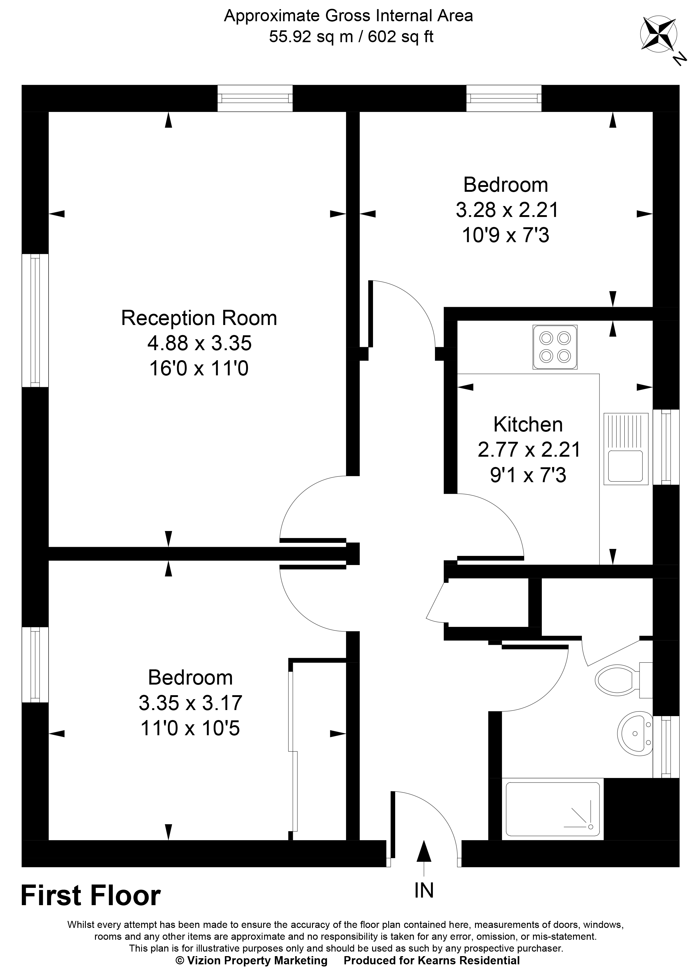 Flat 29, Granville Place,, Elm Park Road, Pinner floorplan