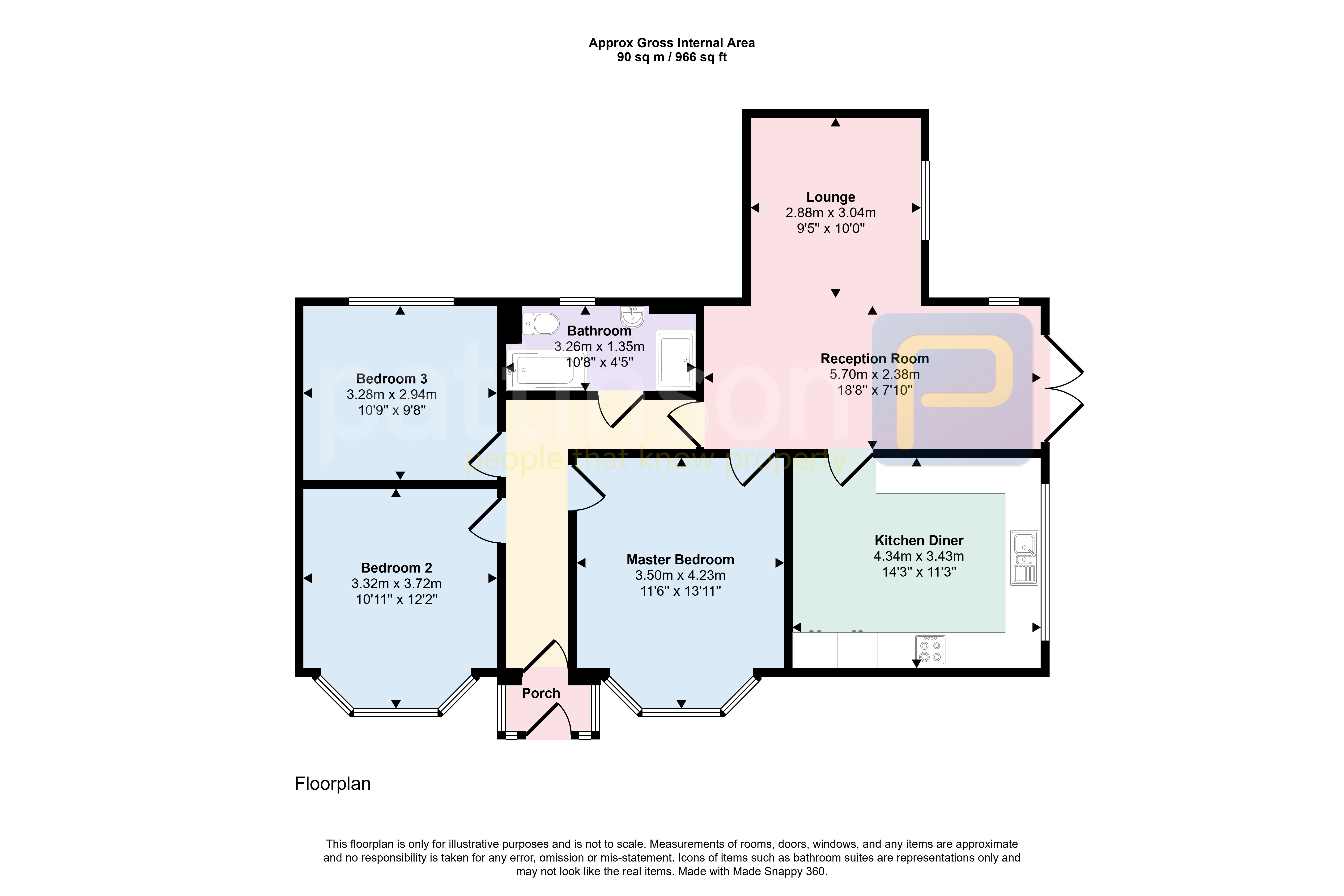 3, North View, South Shields floorplan