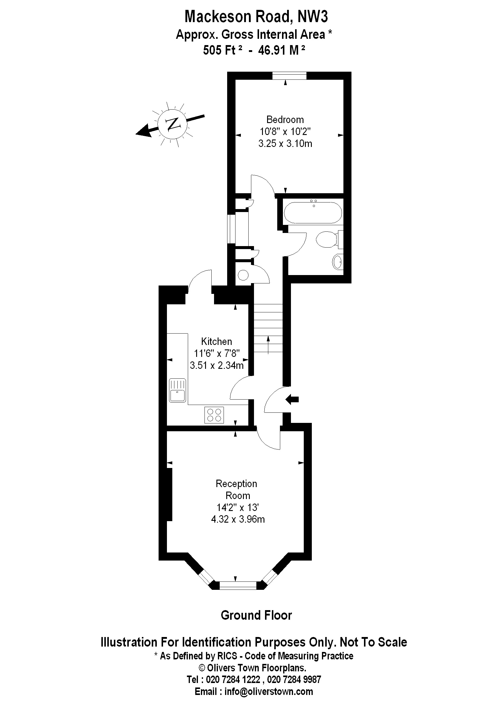 1 Bedrooms Flat to rent in Mackeson Road, Hampstead NW3