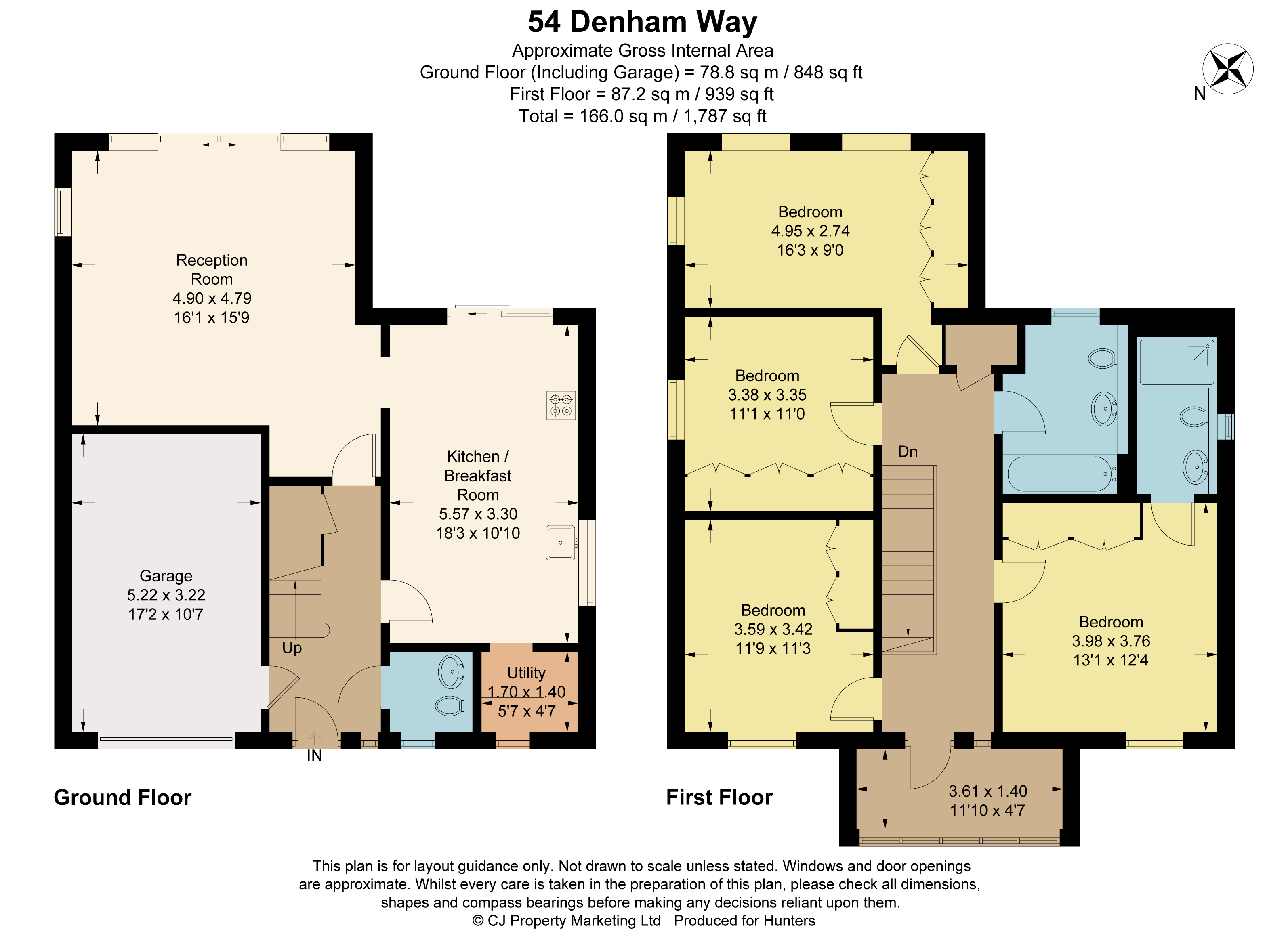 54, Denham Way, Uxbridge floorplan