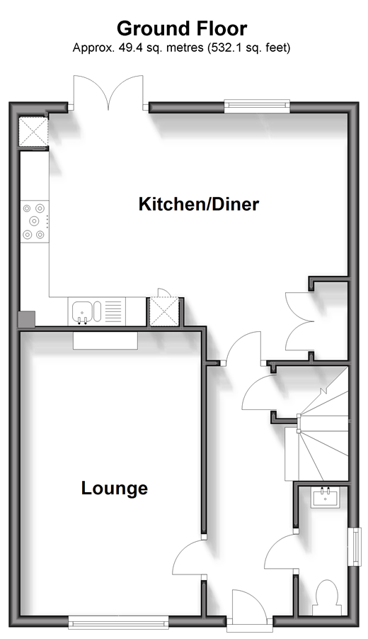 4 bed semidetached house for sale in Jupiter Grove, Faversham, Kent