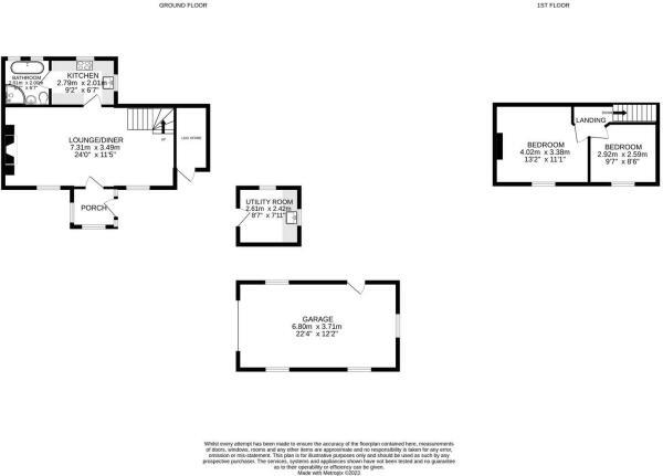 Trannack Cottage, Lowertown floorplan