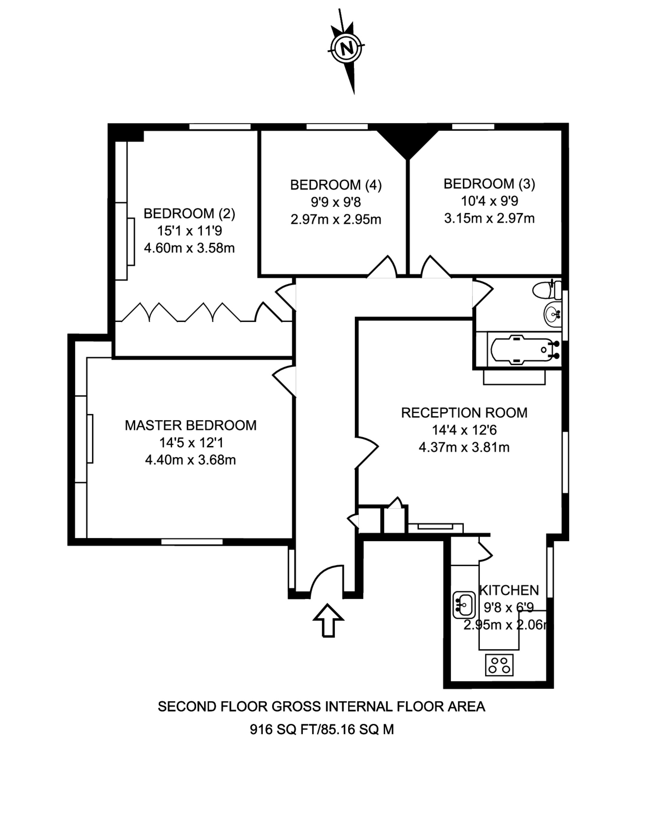 St Pauls Avenue, Willesden Green floorplan