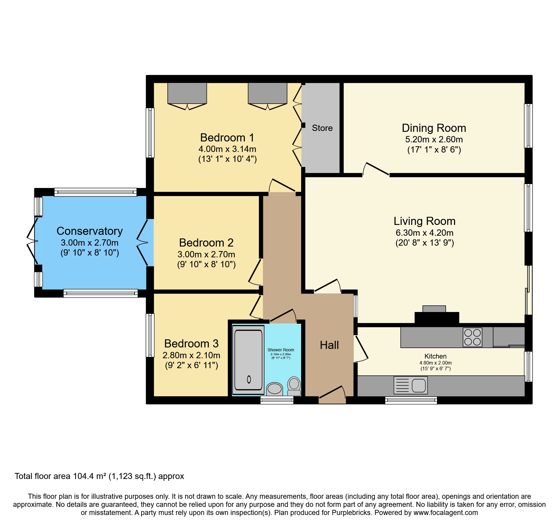 7, The Gardens, Caldicot floorplan