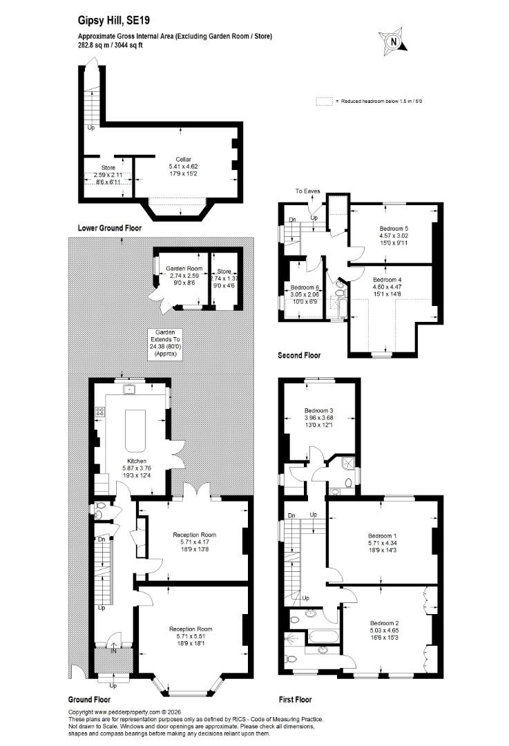 117, Gipsy Hill, London floorplan