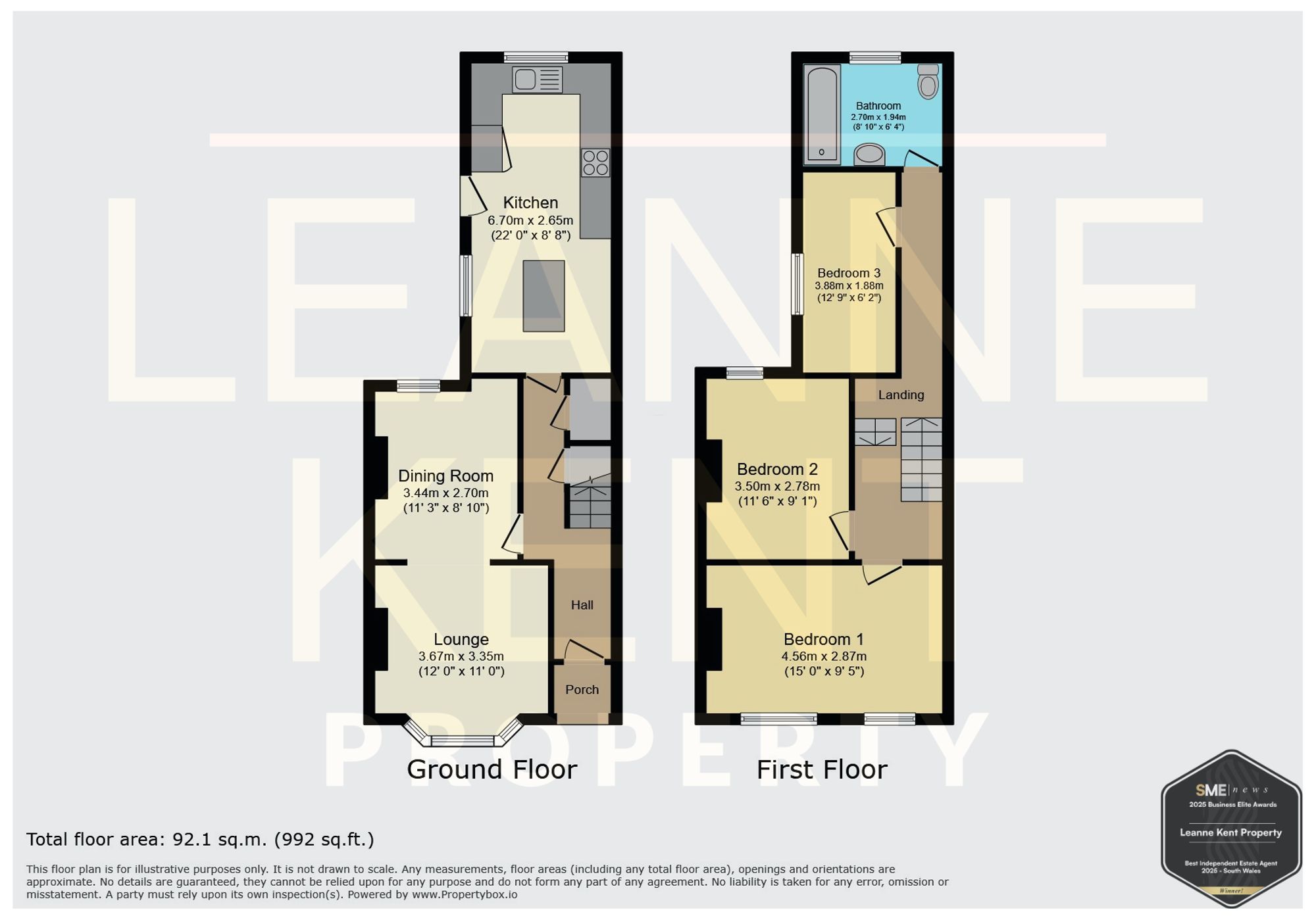 116 Bartlett Street, Caerphilly floorplan