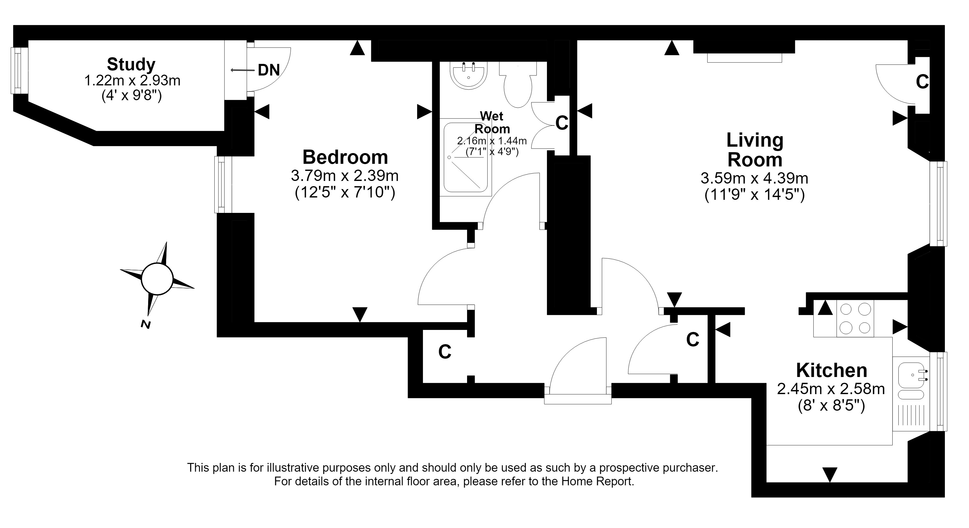 151a, High Street, Dunbar floorplan