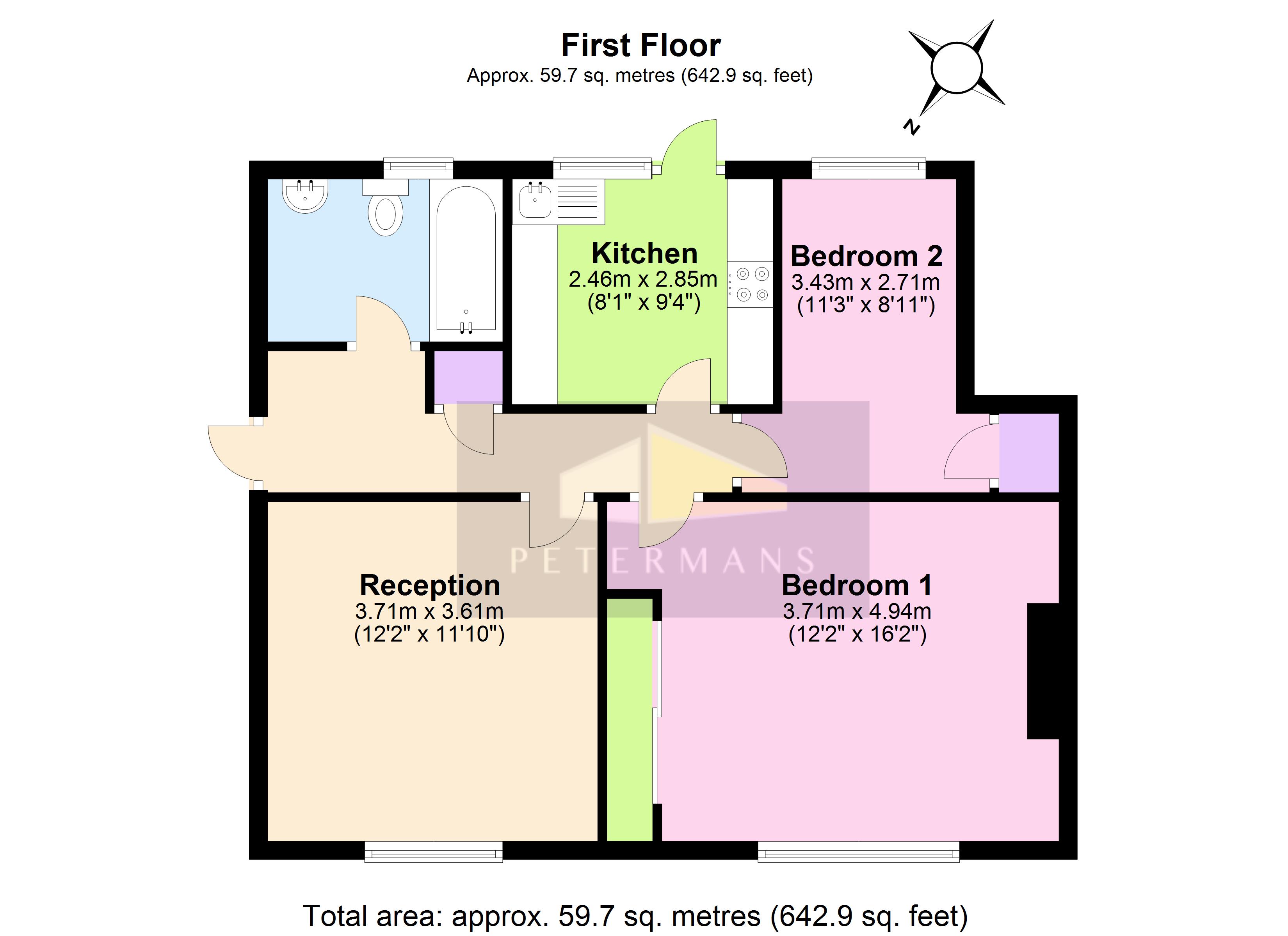 Orchard Court, Stonegrove, Edgware HA8, 2 bedroom flat for sale