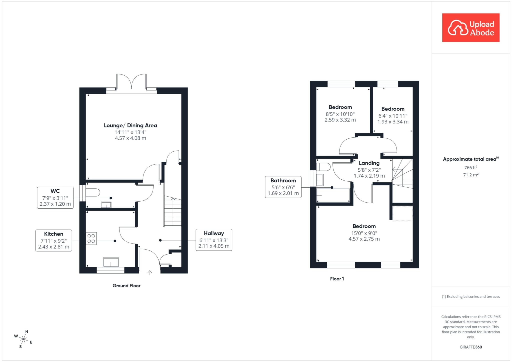 23, Ramoan Crescent, Coatbridge floorplan