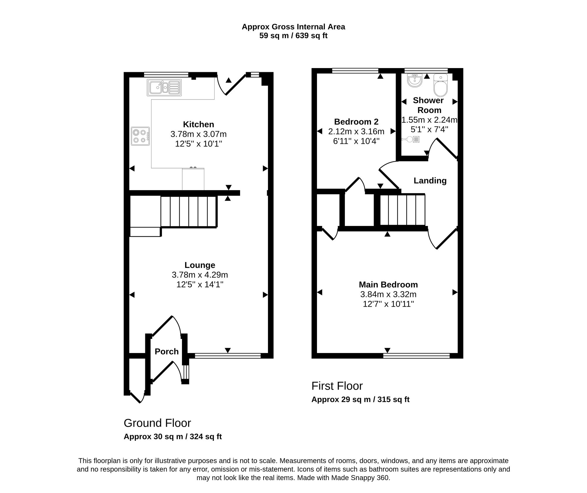 104 Baker Street, Wigan floorplan