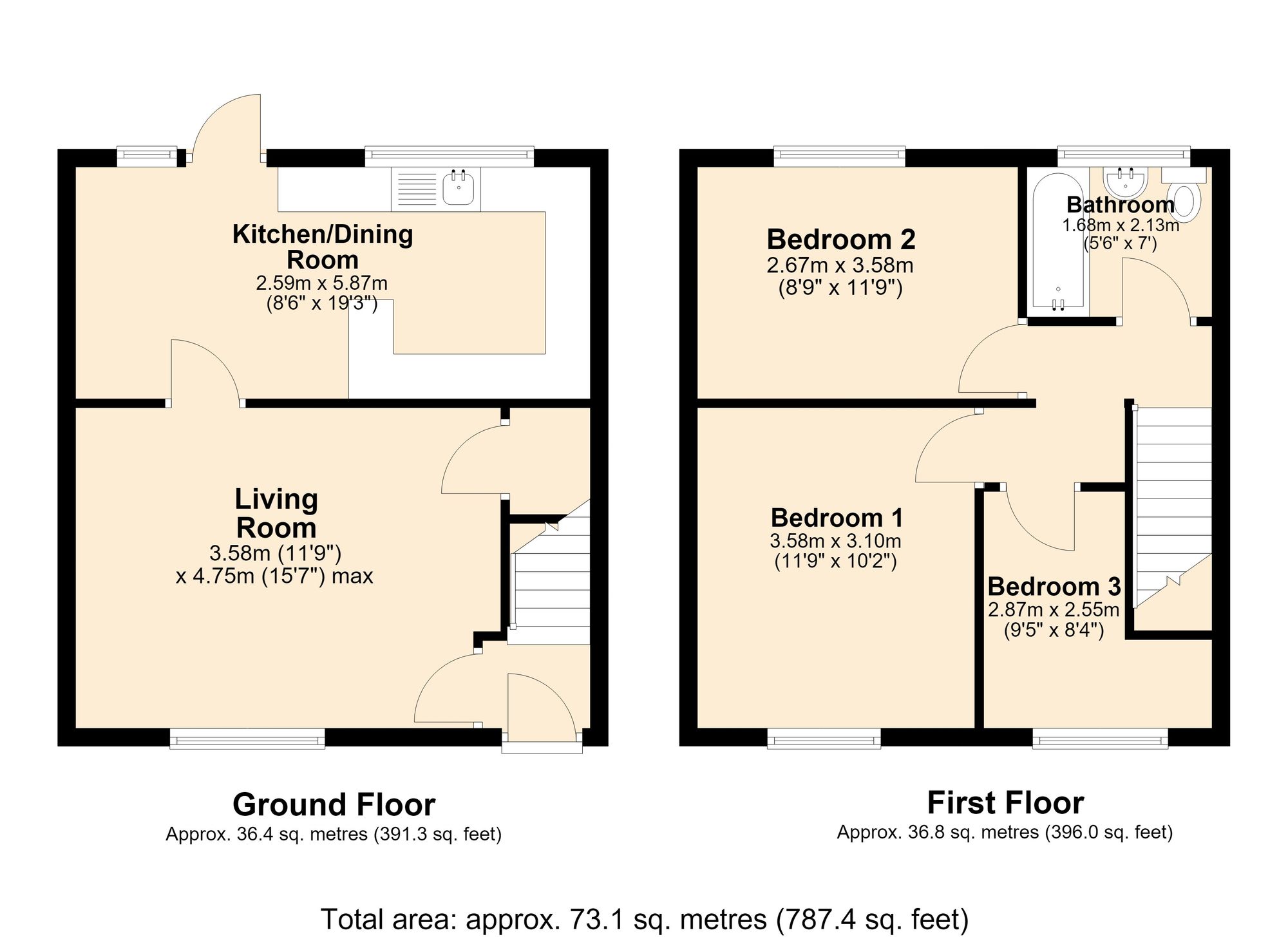 18 Ribblesdale Avenue, Accrington floorplan